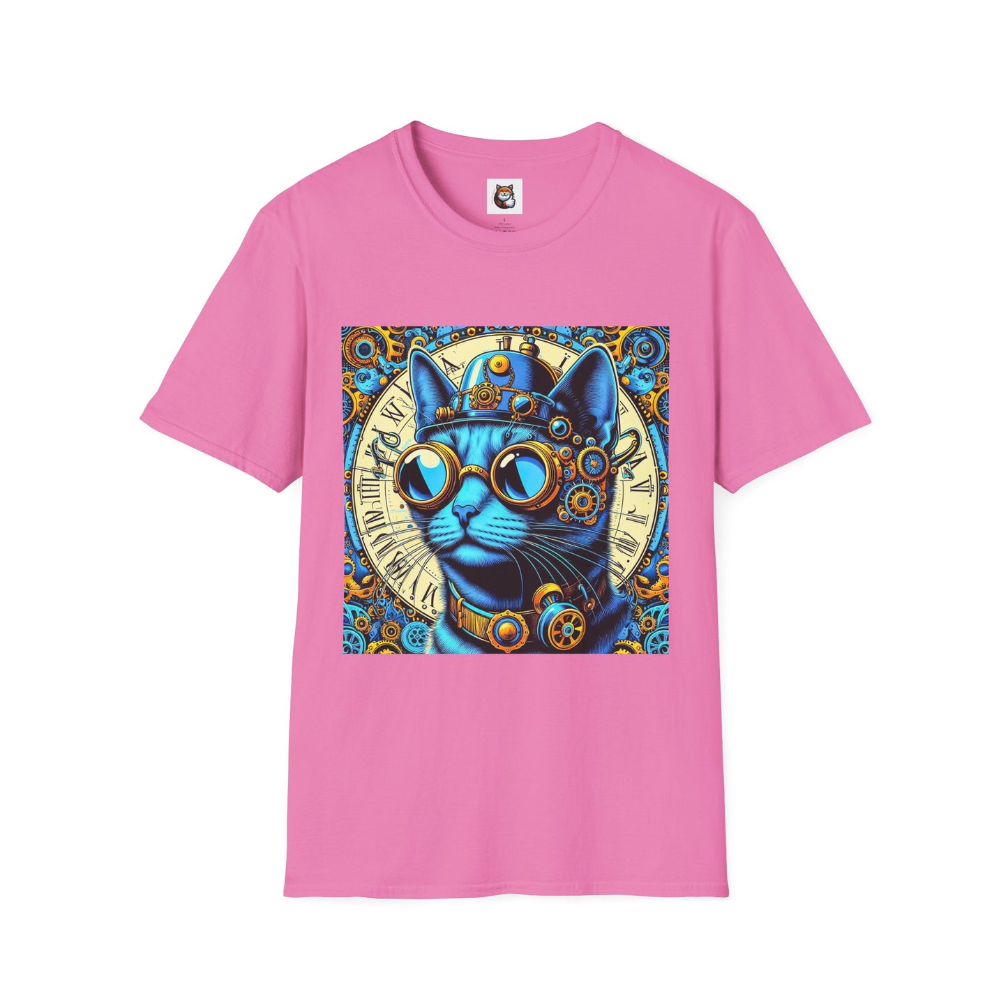 Russian Blue Cat steam punk T-Shirt