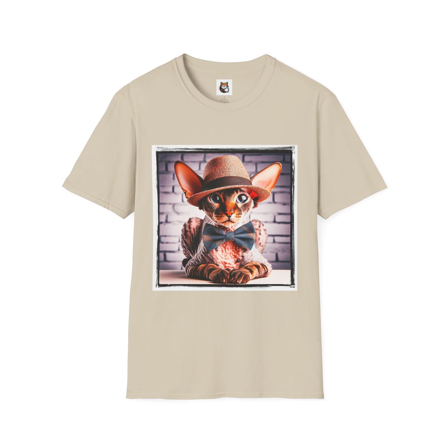 Cornish Rex Cat bow tie and hat T-Shirt
