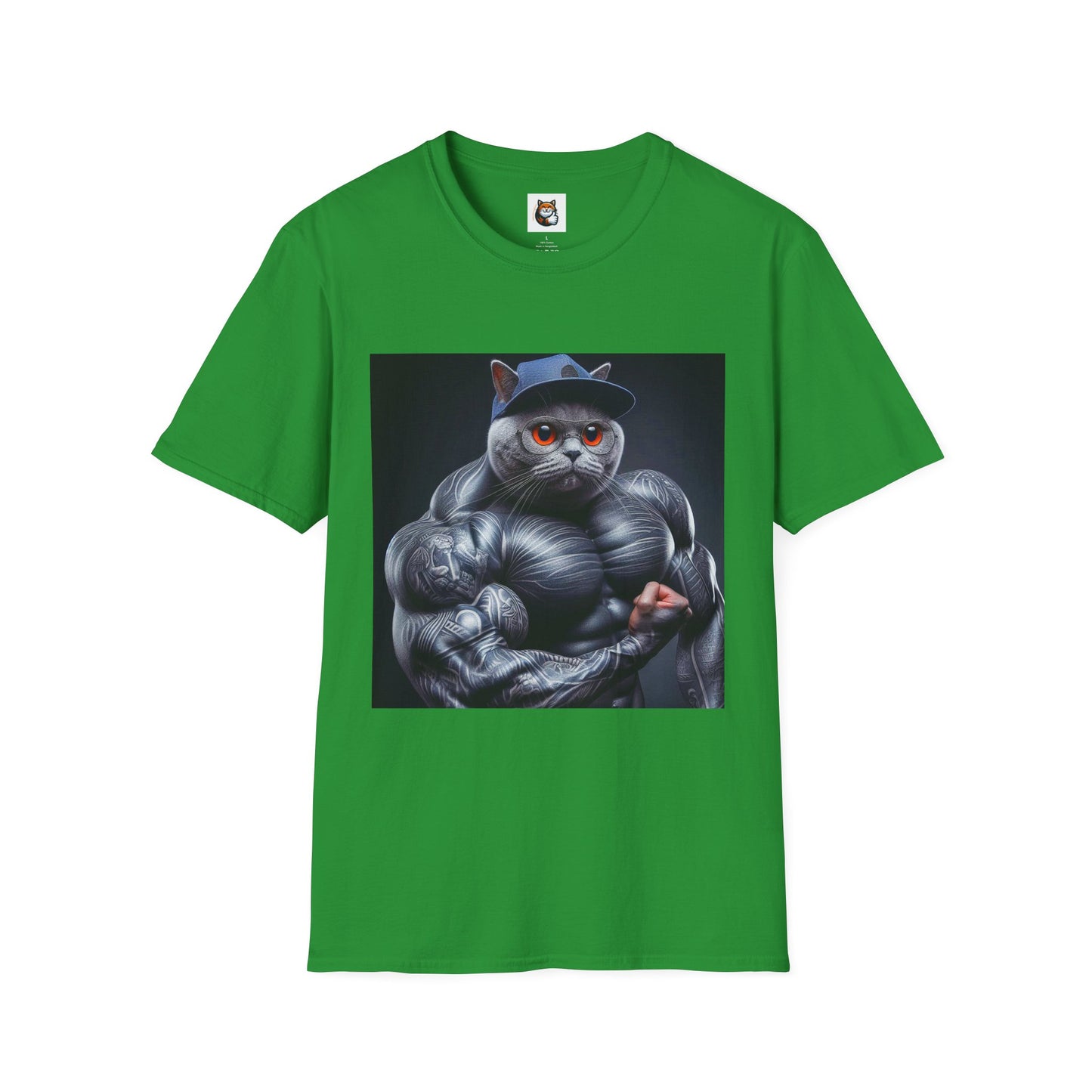 Russian Blue Cat arm day  T-Shirt