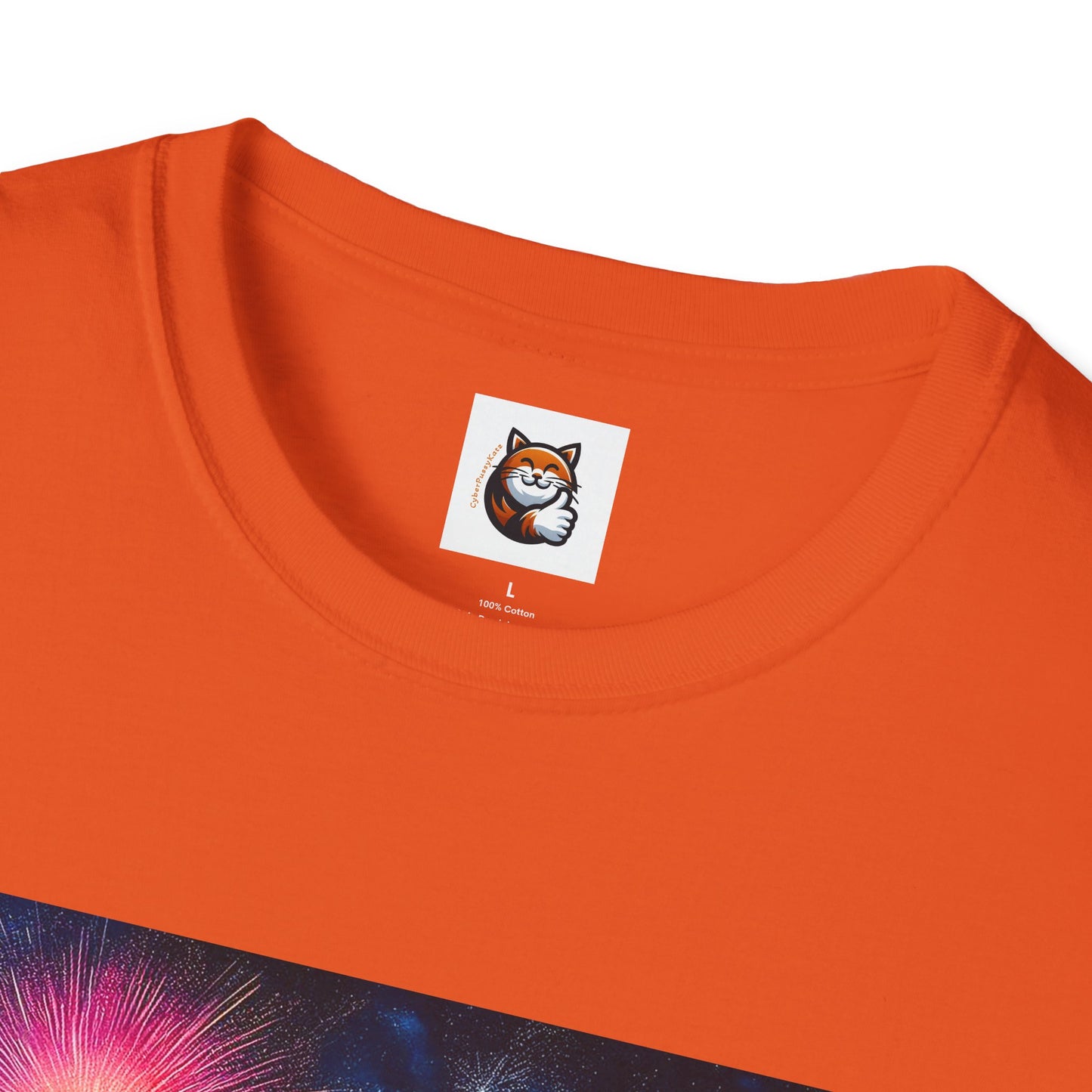 Wacky Domestic Cat Unisex Softstyle T-Shirt