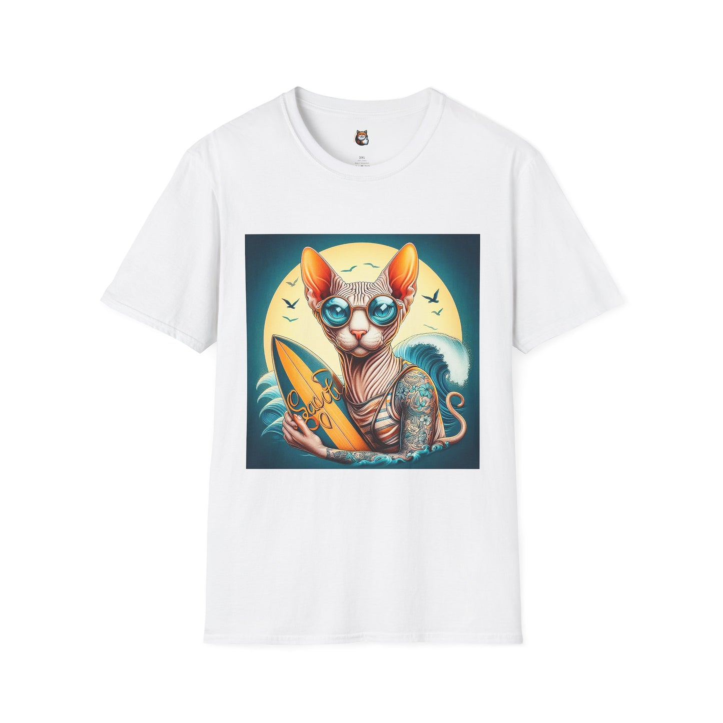 Sphynx Cat surfer