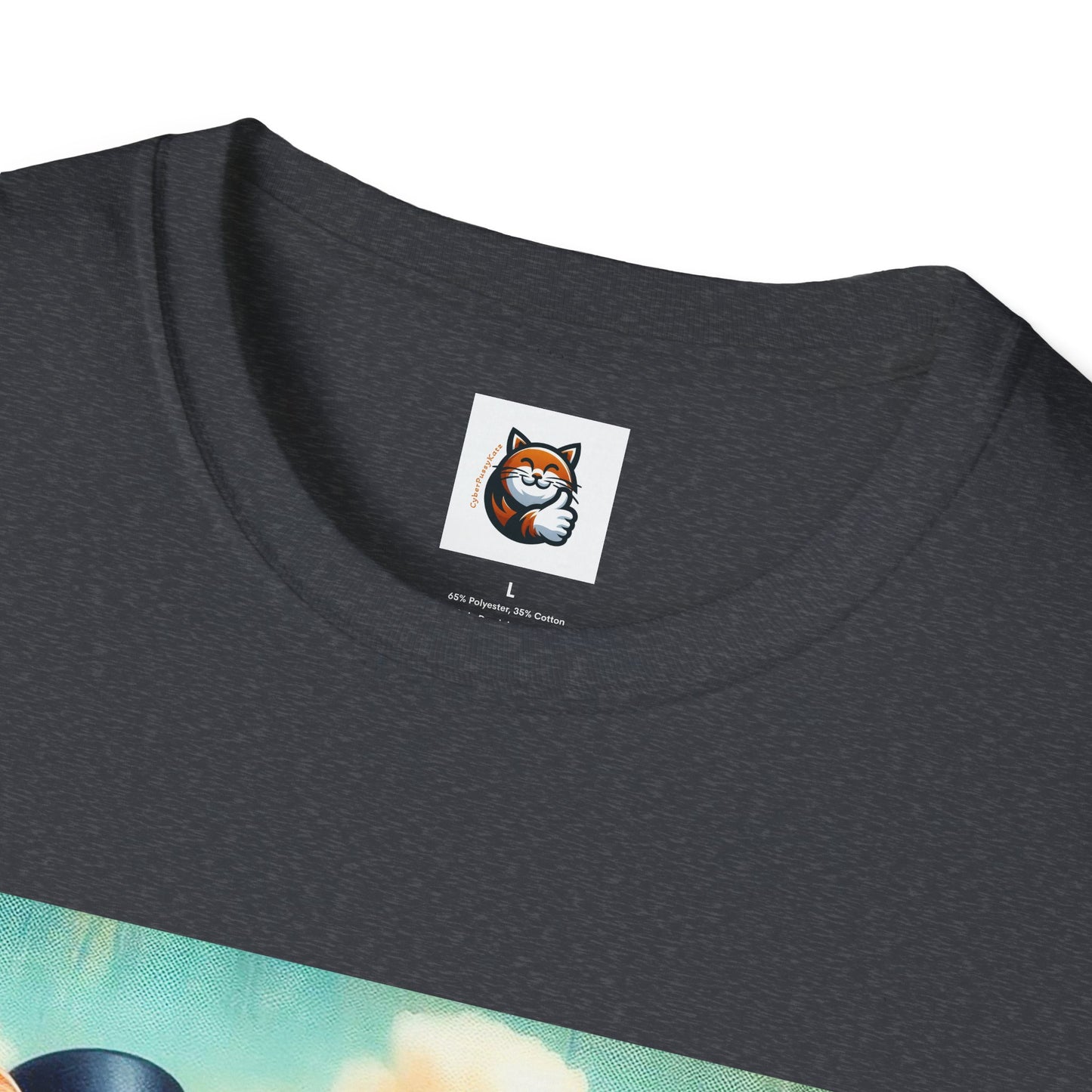 Wacky Domestic Cat Unisex Softstyle T-Shirt