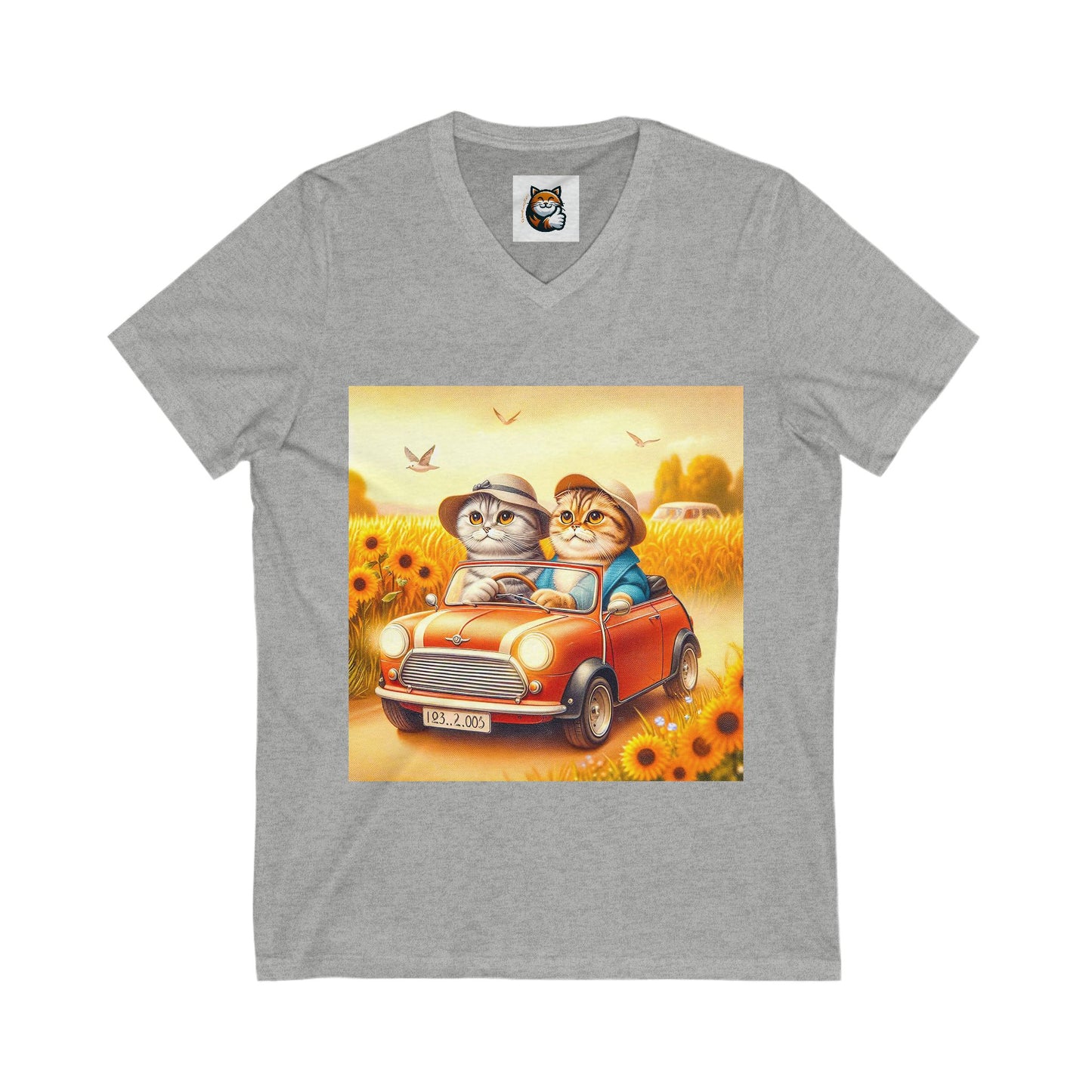 Scottish Fold Cat sunflowers shirt