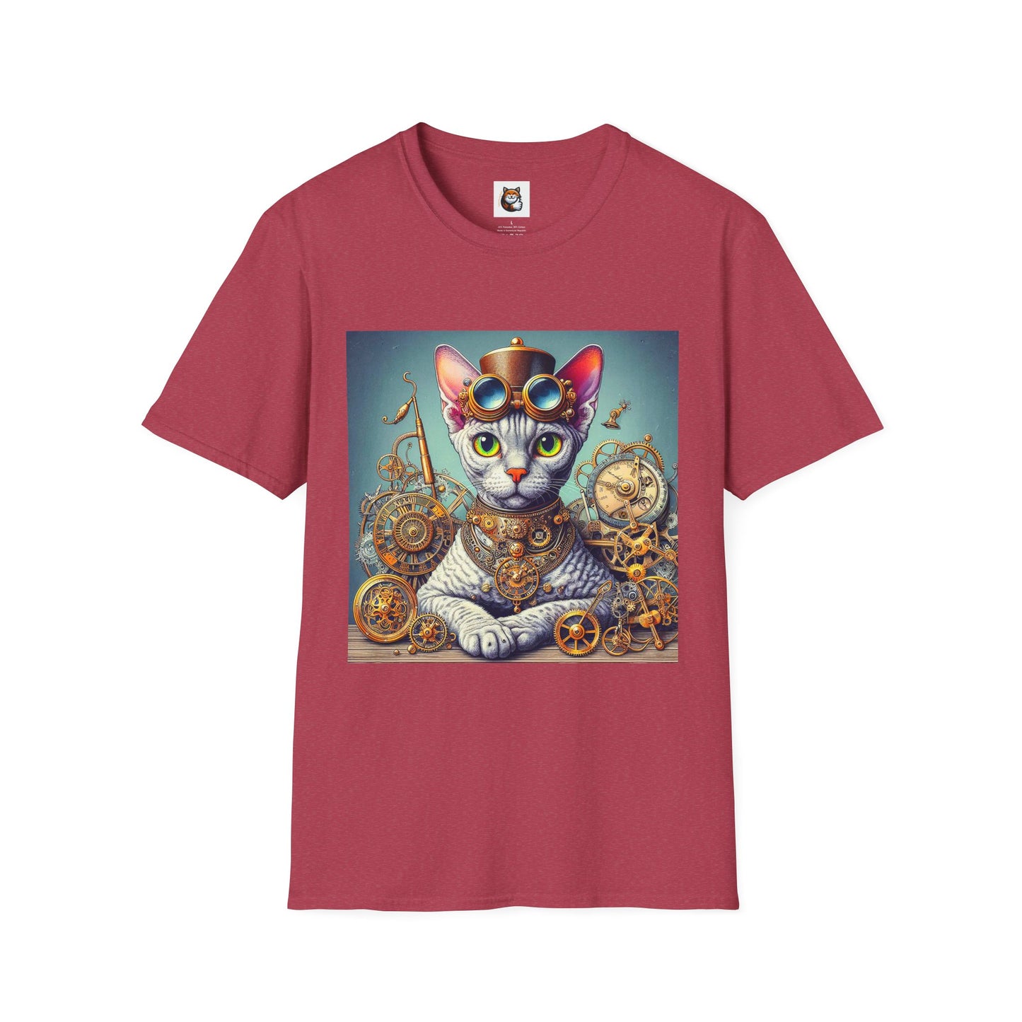 Devon Rex Cat Unisex Softstyle T-Shirt
