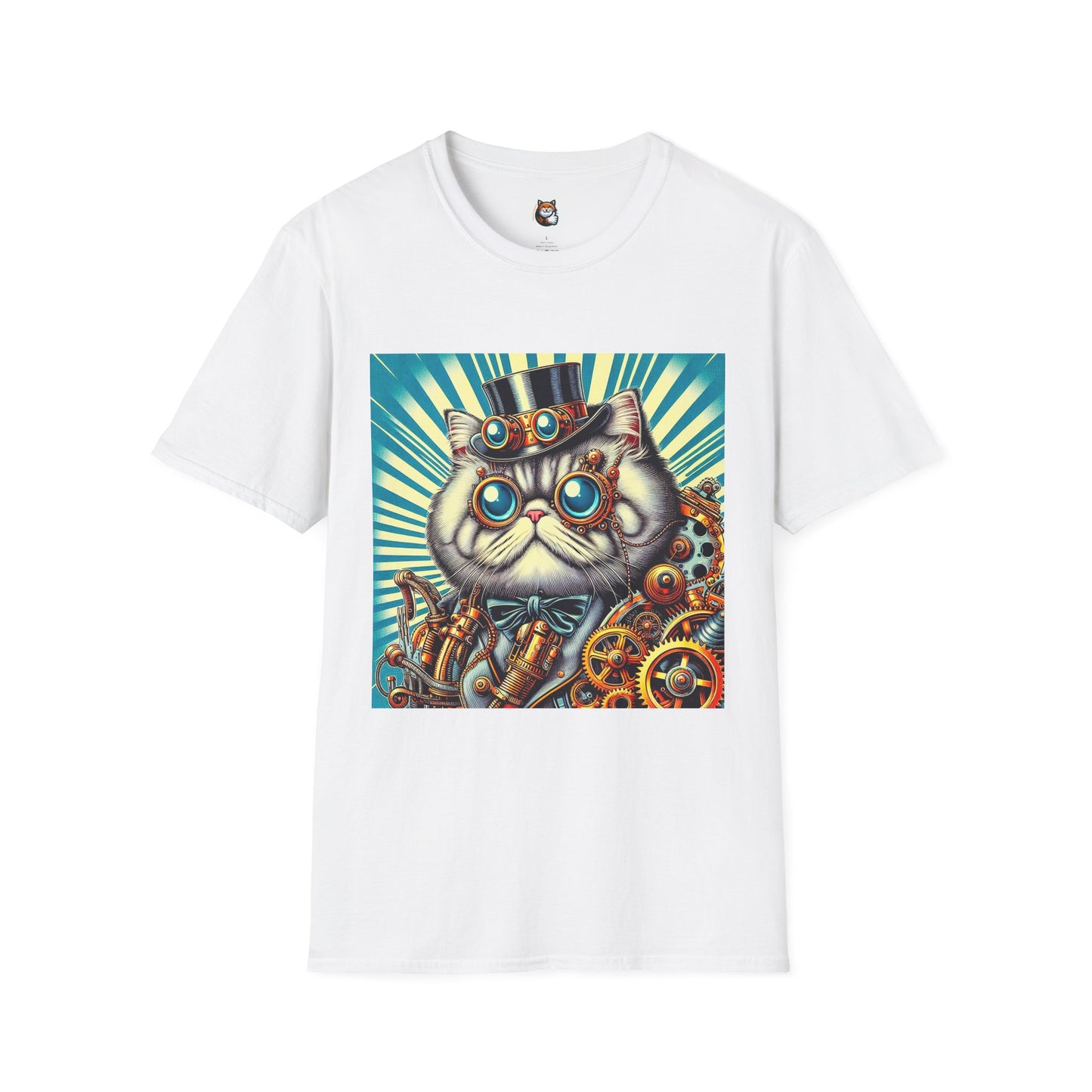 Selkirk Rex Cat T-Shirt steam punk
