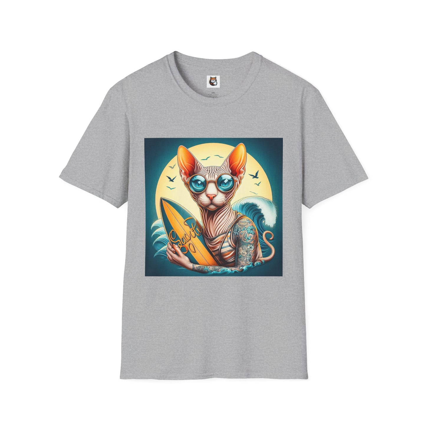 Sphynx Cat surfer