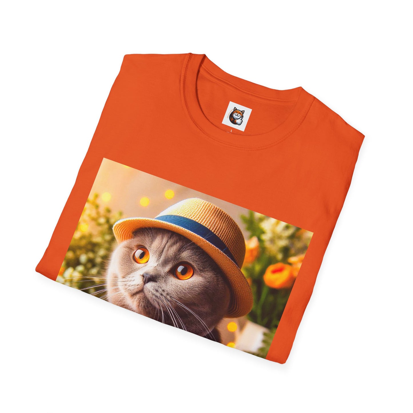 Scottish Fold Cat top hat T-Shirt