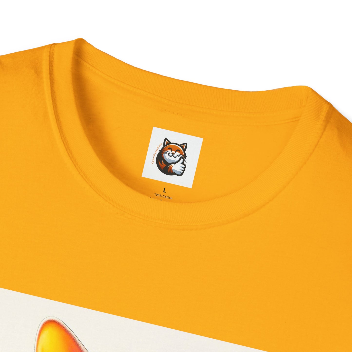 Devon Rex Cat surfing beauty  Softstyle T-Shirt