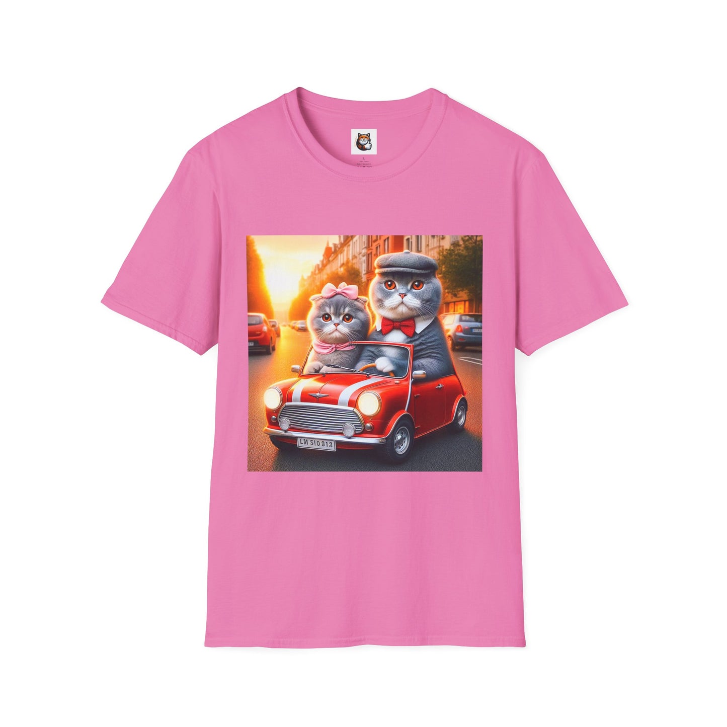 Scottish Fold tiny car  T-Shirt