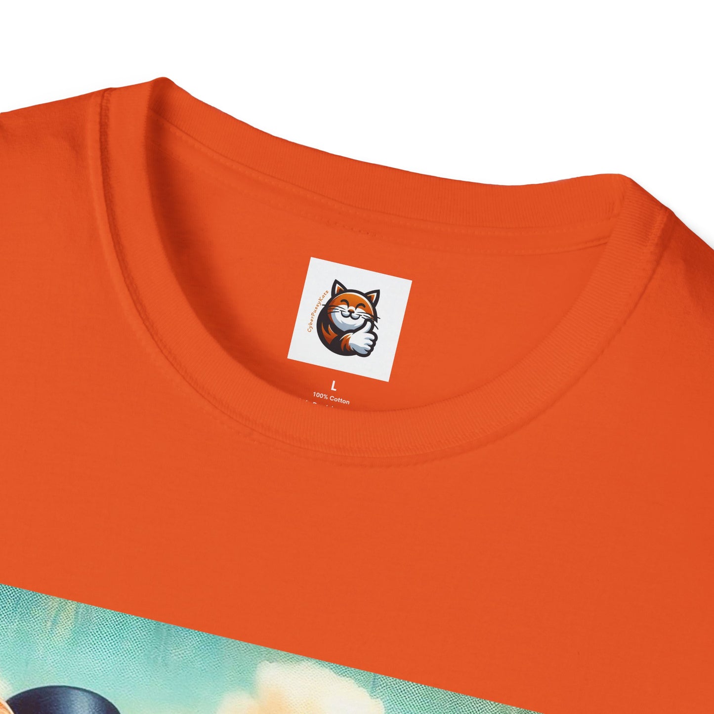 Wacky Domestic Cat Unisex Softstyle T-Shirt
