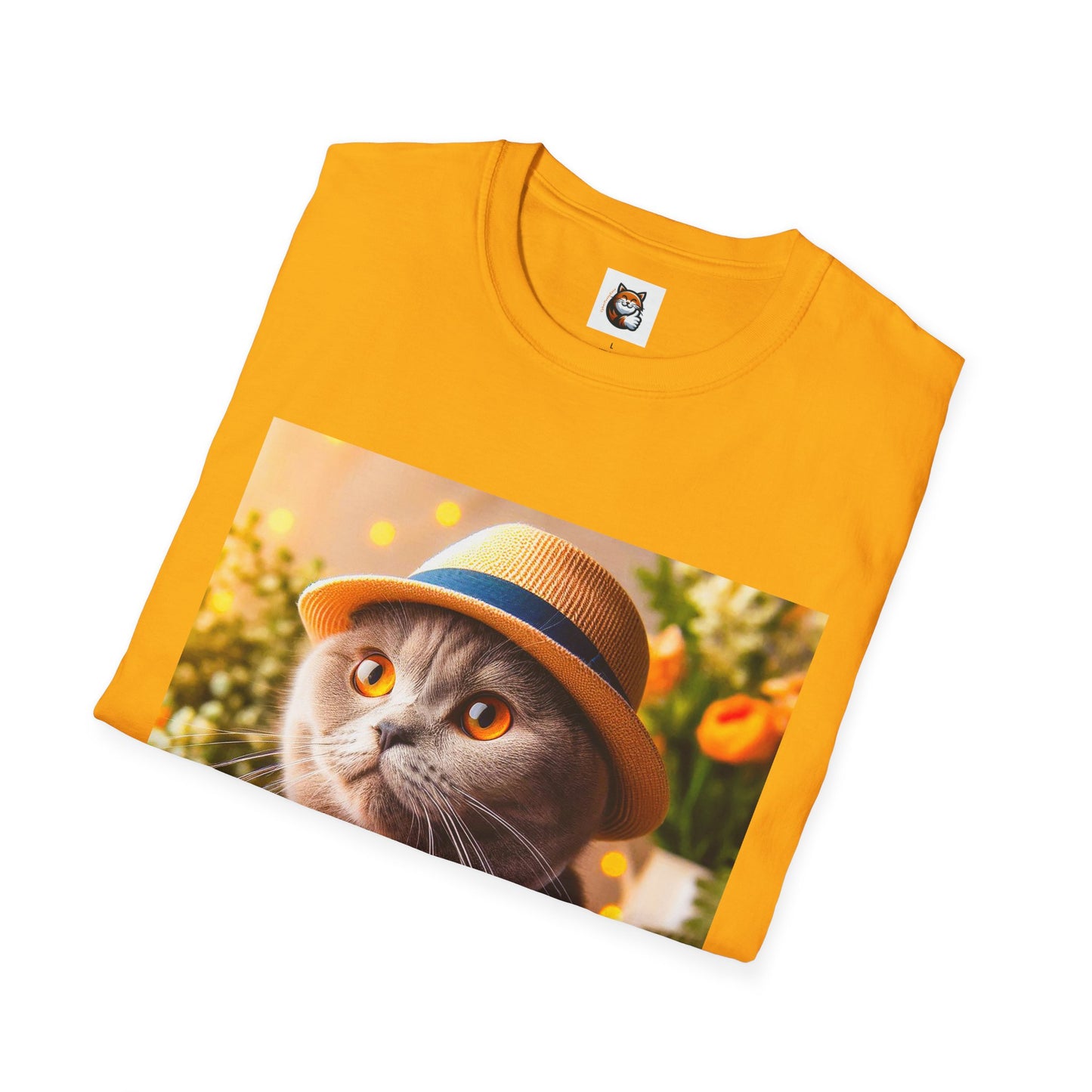 Scottish Fold Cat top hat T-Shirt