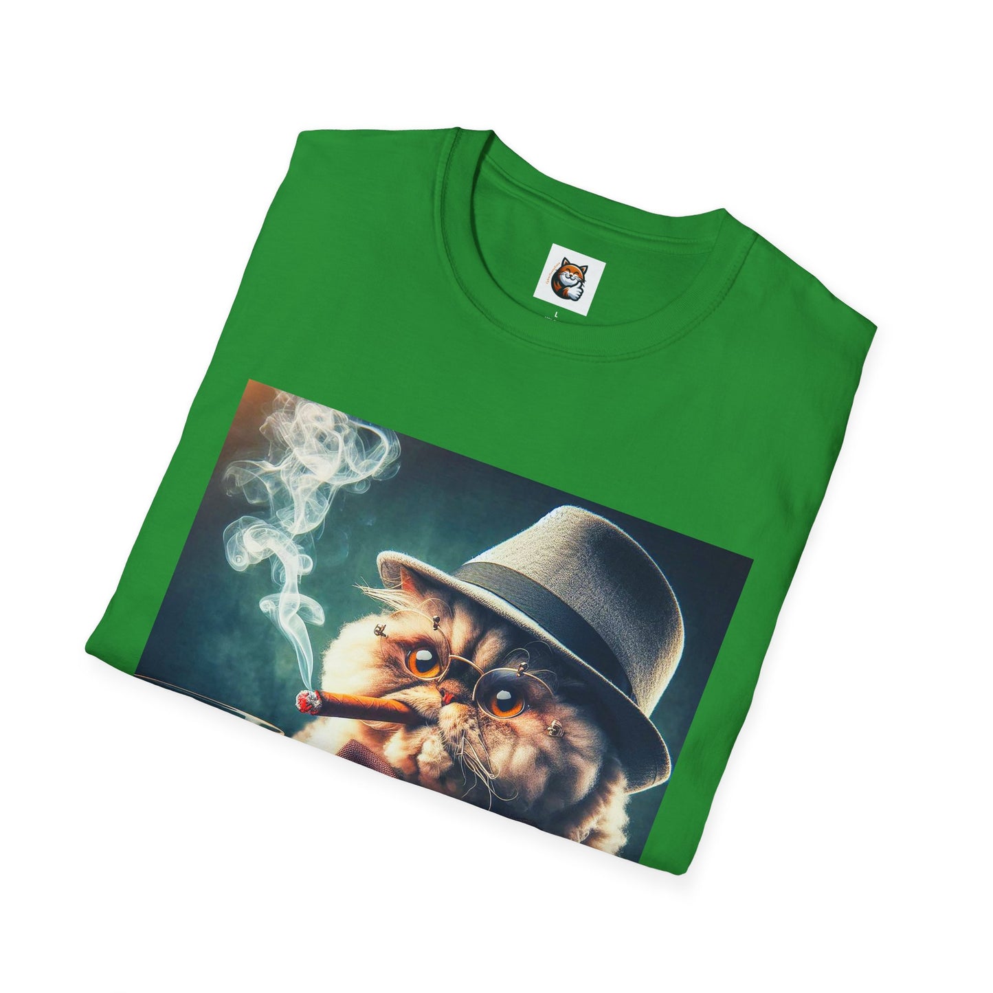 Selkirk Rex Cat T-Shirt cigars and whiskey
