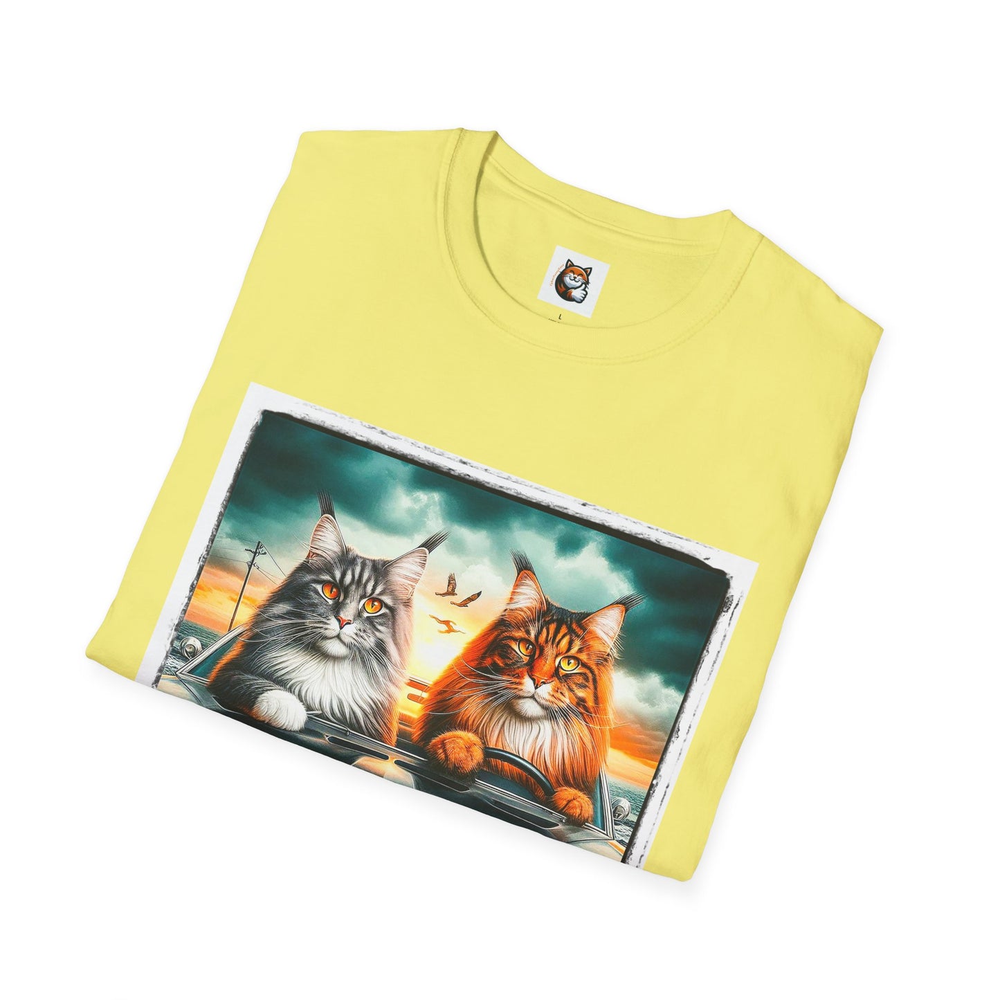Wacky Maine Coon Unisex Softstyle T-Shirt