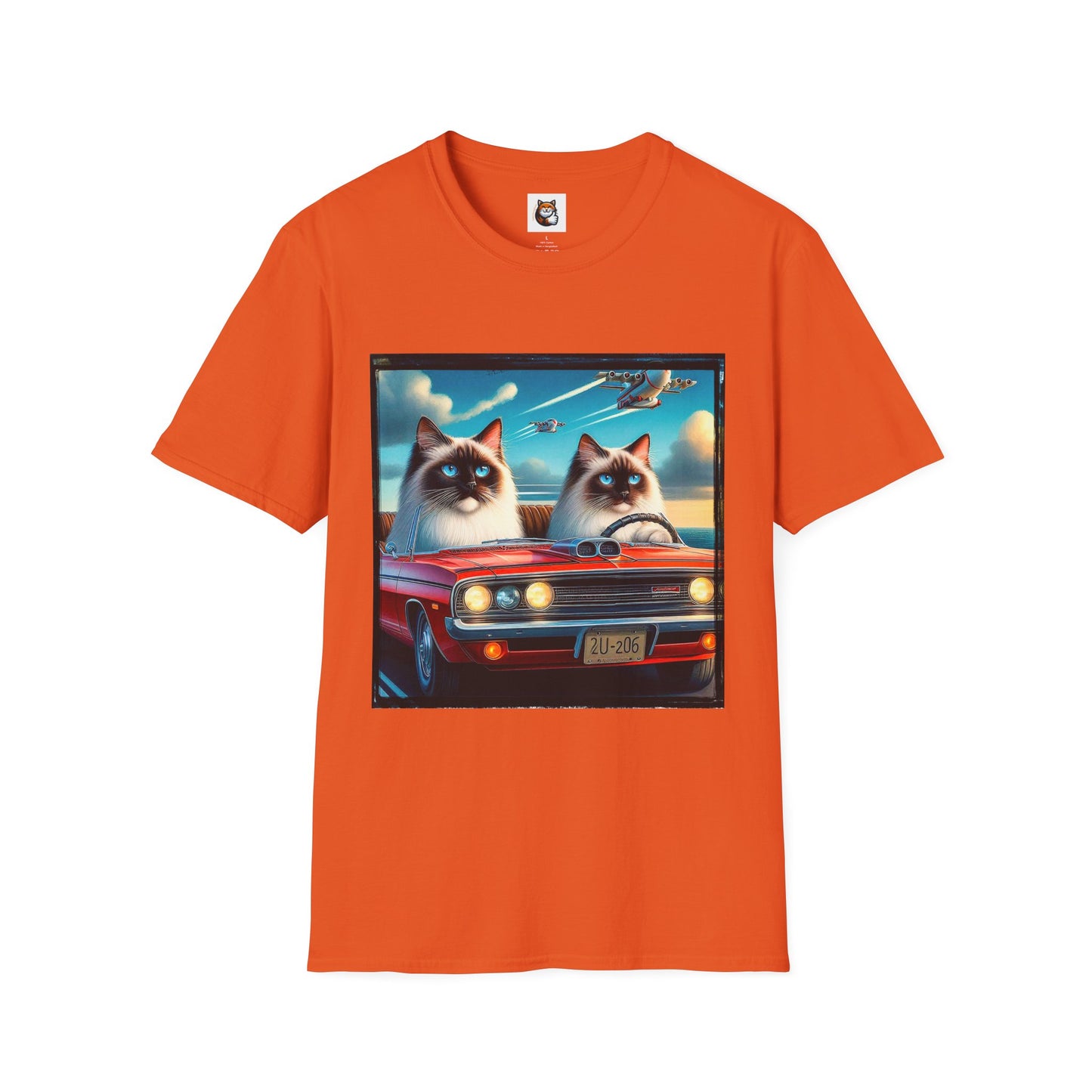 Wacky Birman night driving Softstyle T-Shirt