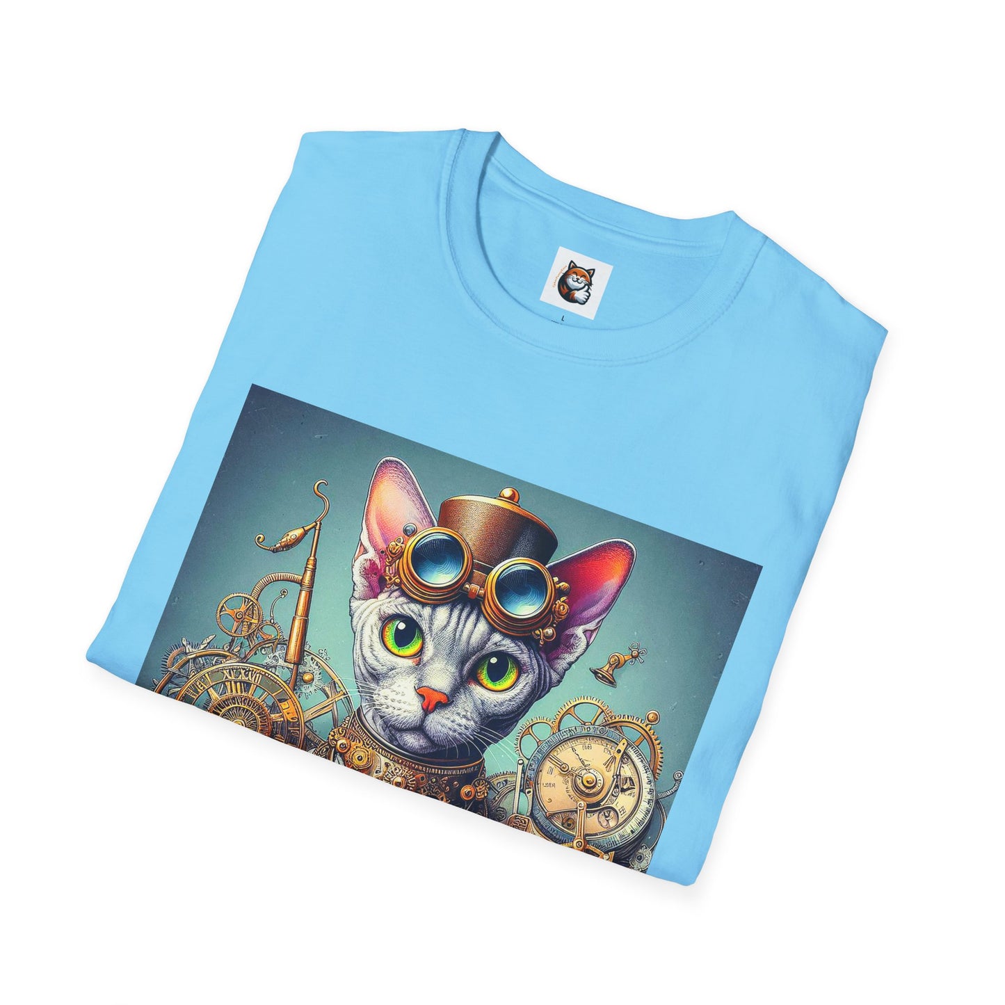 Devon Rex Cat Unisex Softstyle T-Shirt