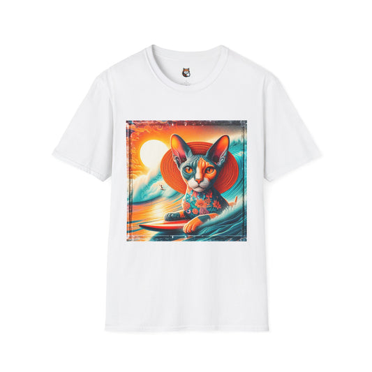 Devon Rex Cat Unisex Softstyle T-Shirt