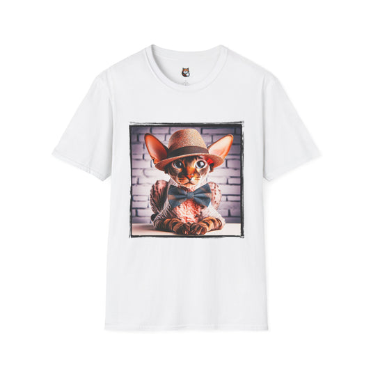 Cornish Rex Cat bow tie and hat T-Shirt