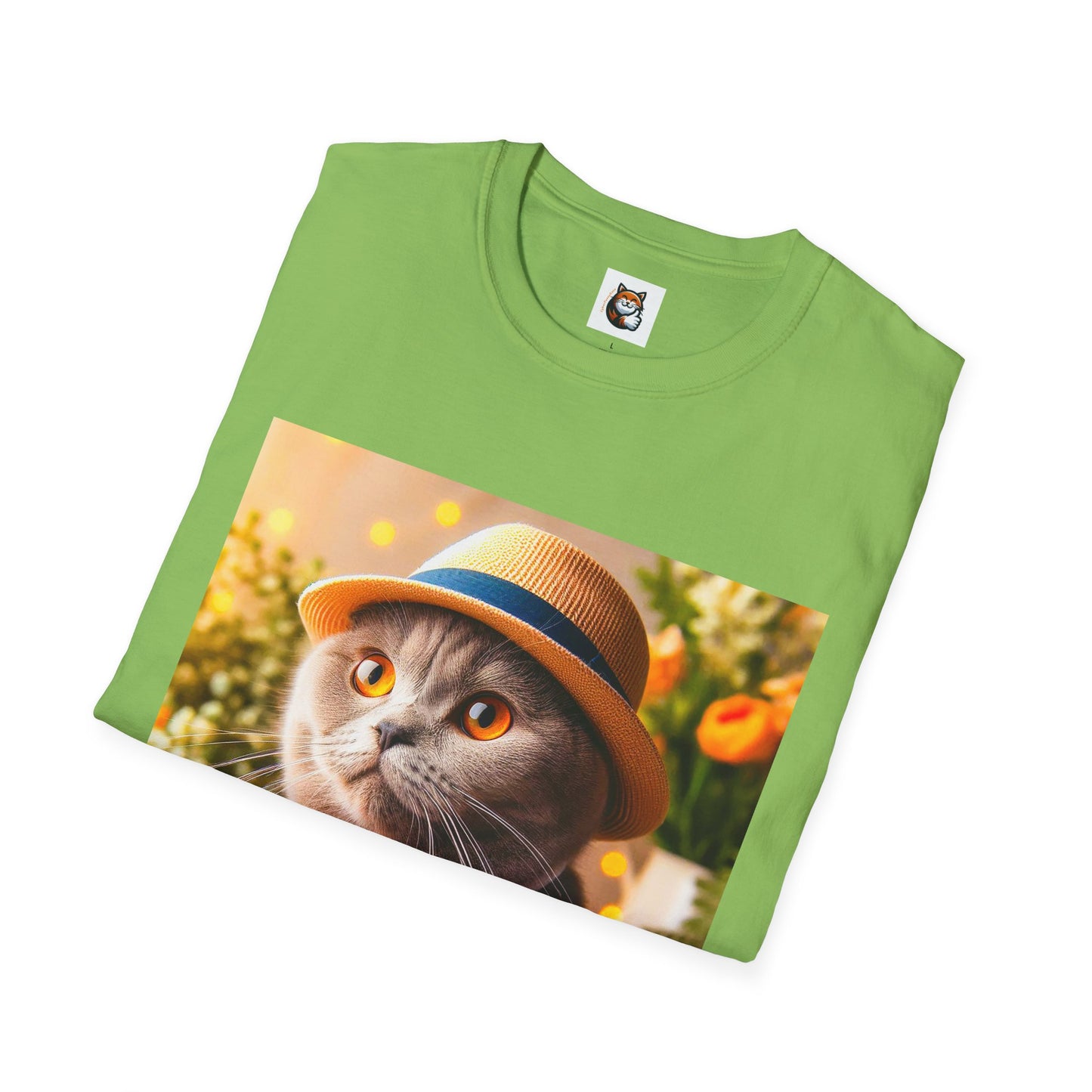 Scottish Fold Cat top hat T-Shirt