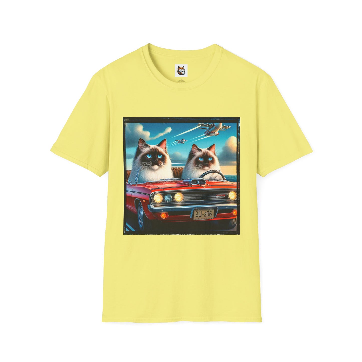 Wacky Birman night driving Softstyle T-Shirt