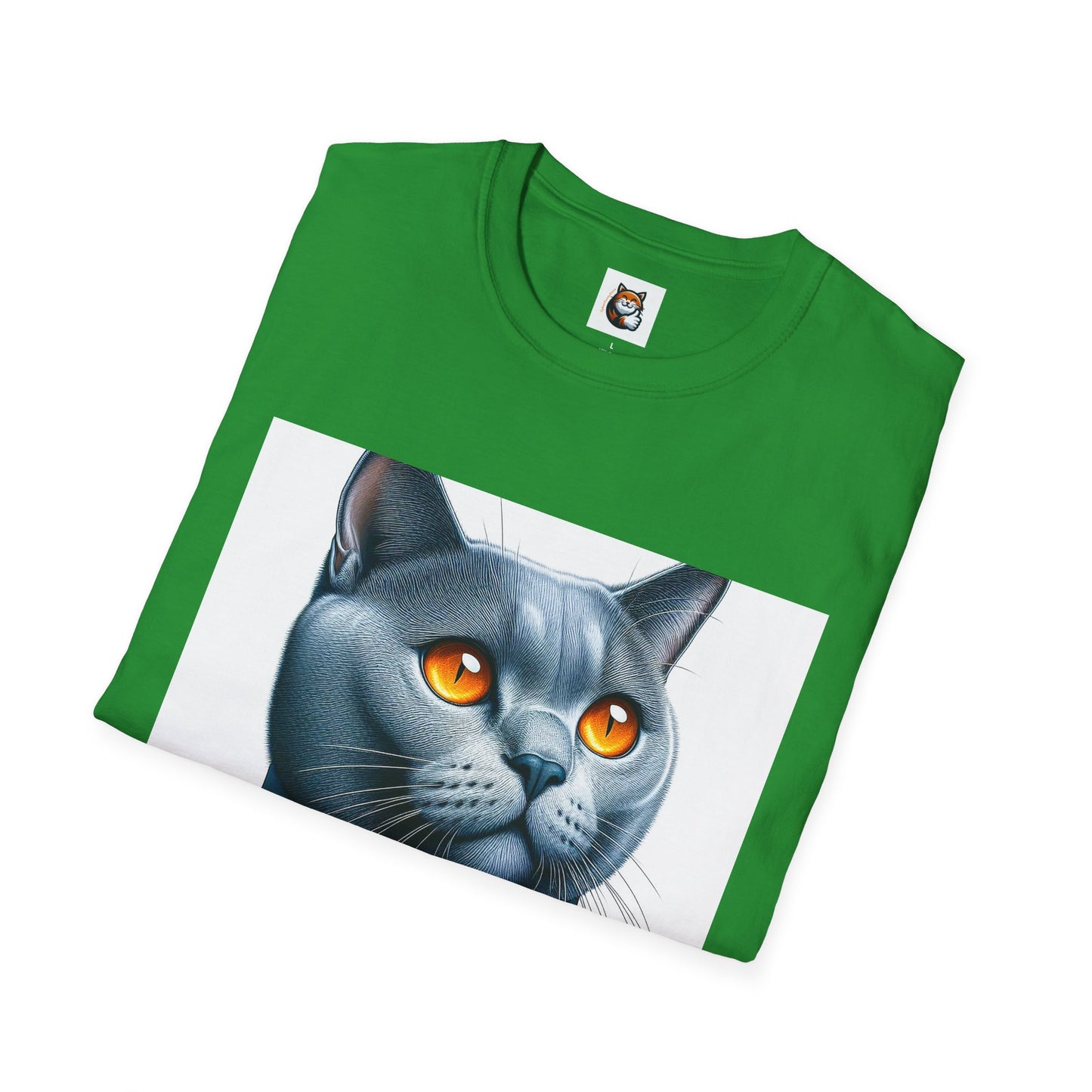 Russian Blue Cat suit and tie  T-Shirt