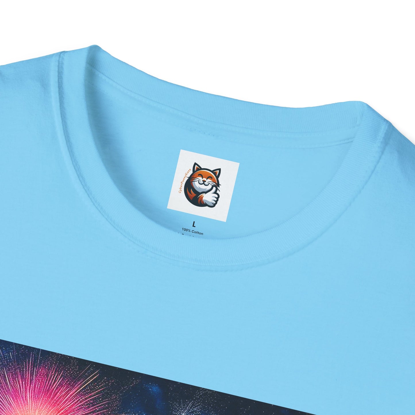 Wacky Domestic Cat Unisex Softstyle T-Shirt