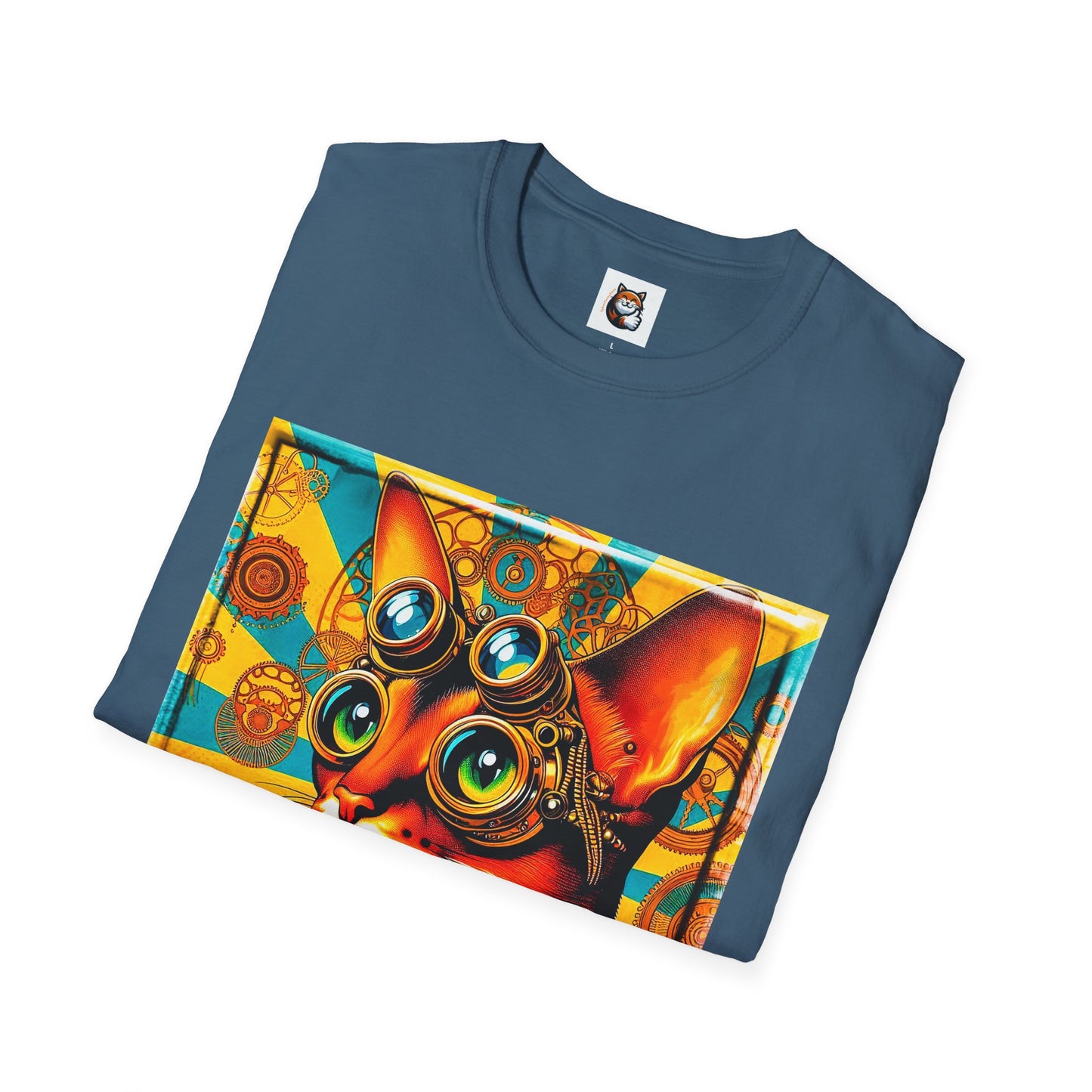 Abyssinian Unisex  steam punk Softstyle T-Shirt