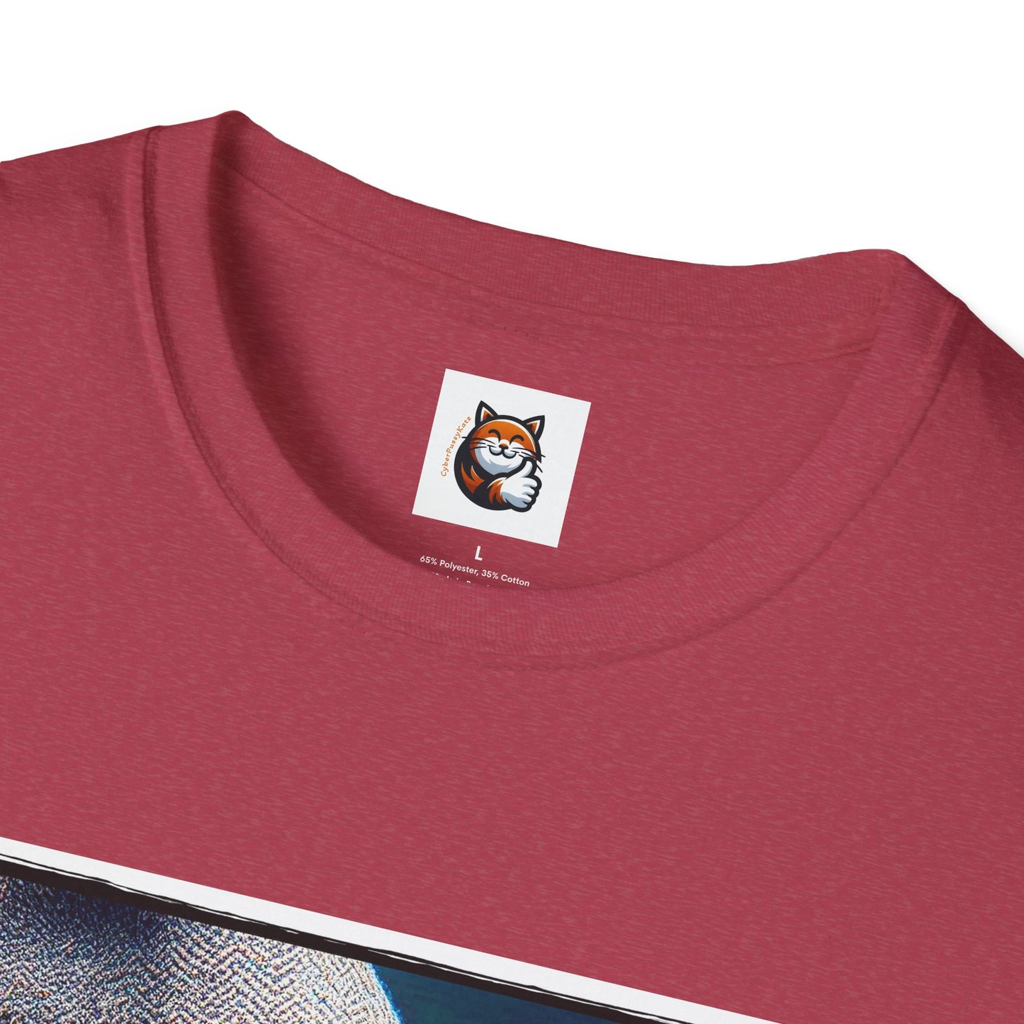 Devon Rex Cat smoking Softstyle T-Shirt