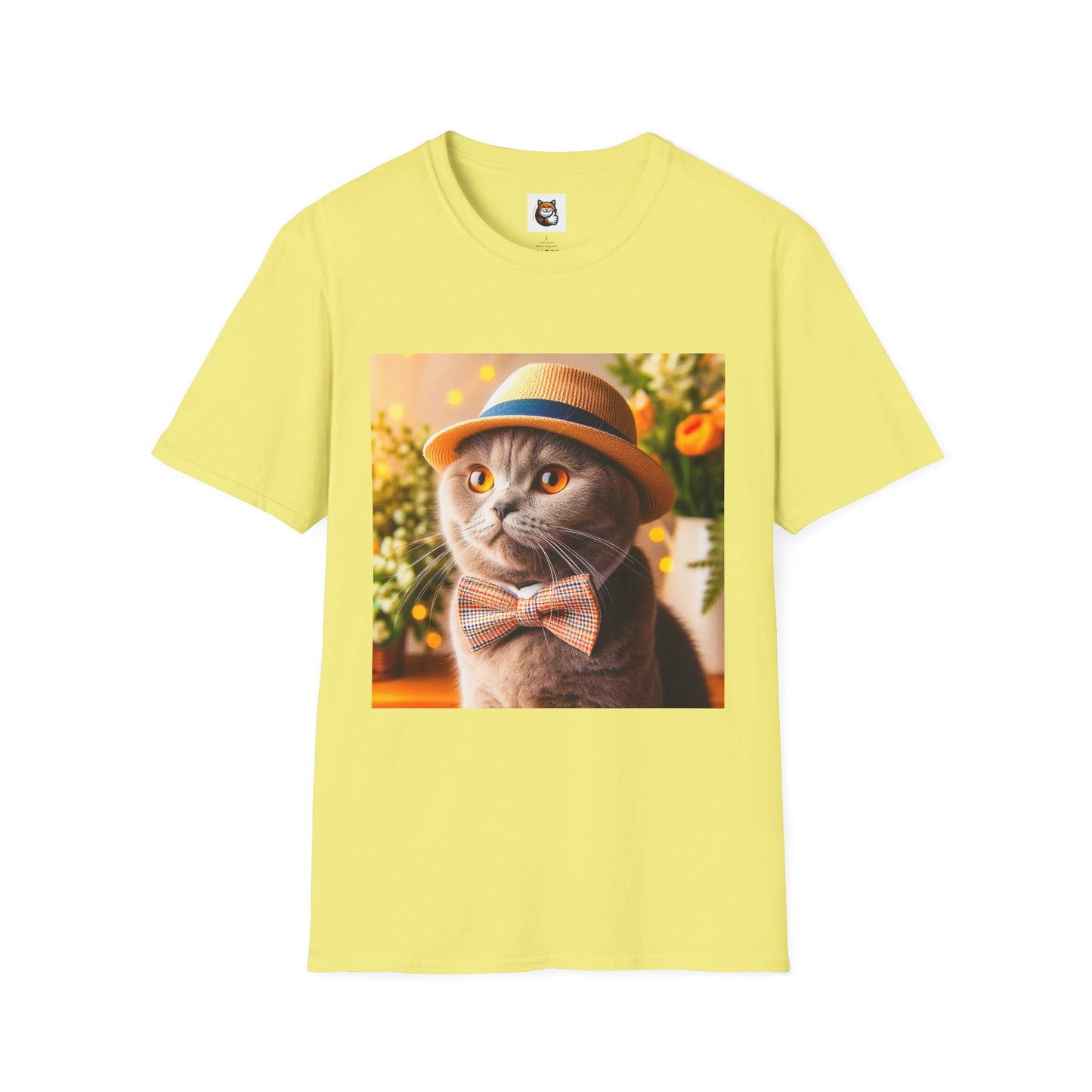 Scottish Fold Cat top hat T-Shirt