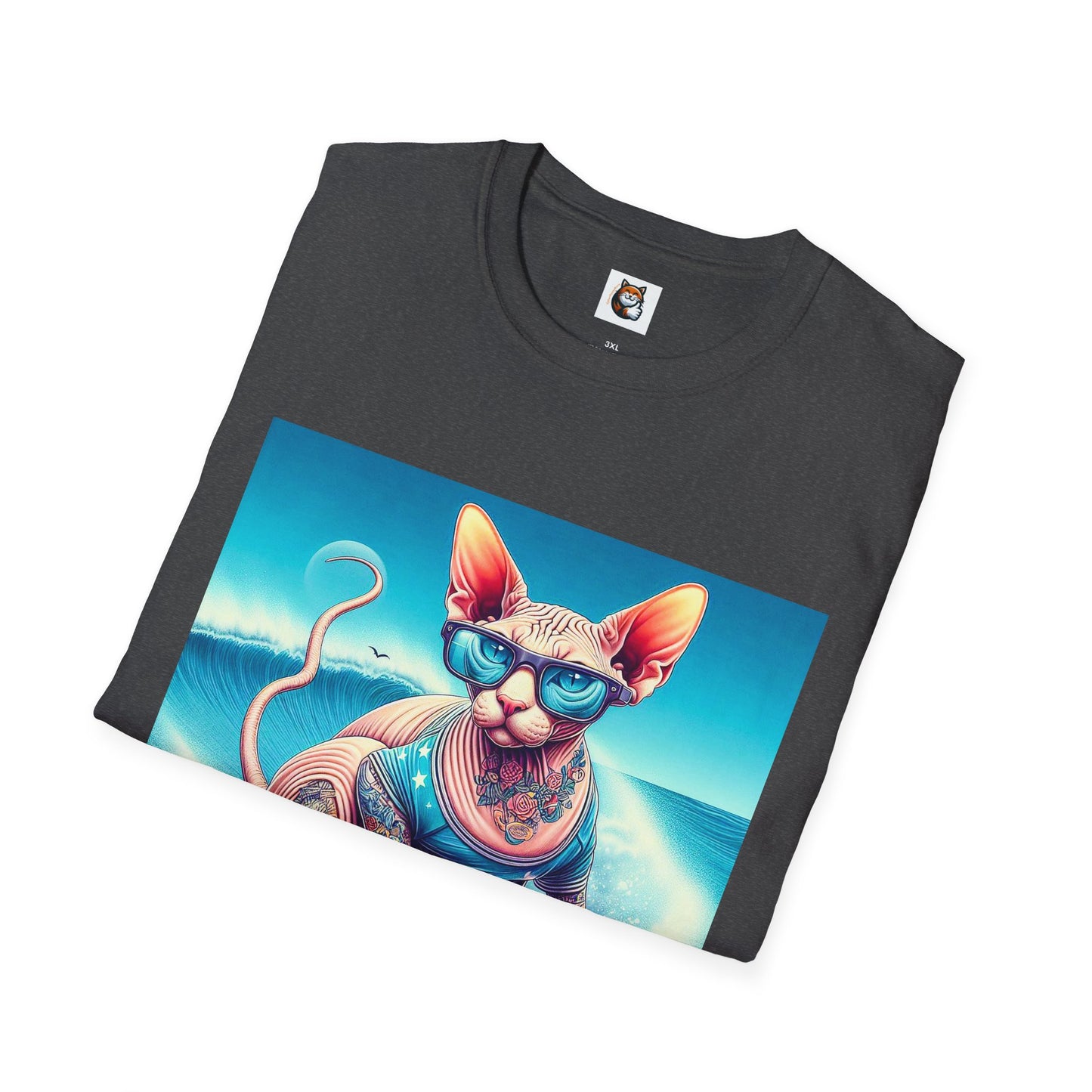 Sphynx Cat surfing beauty shirt