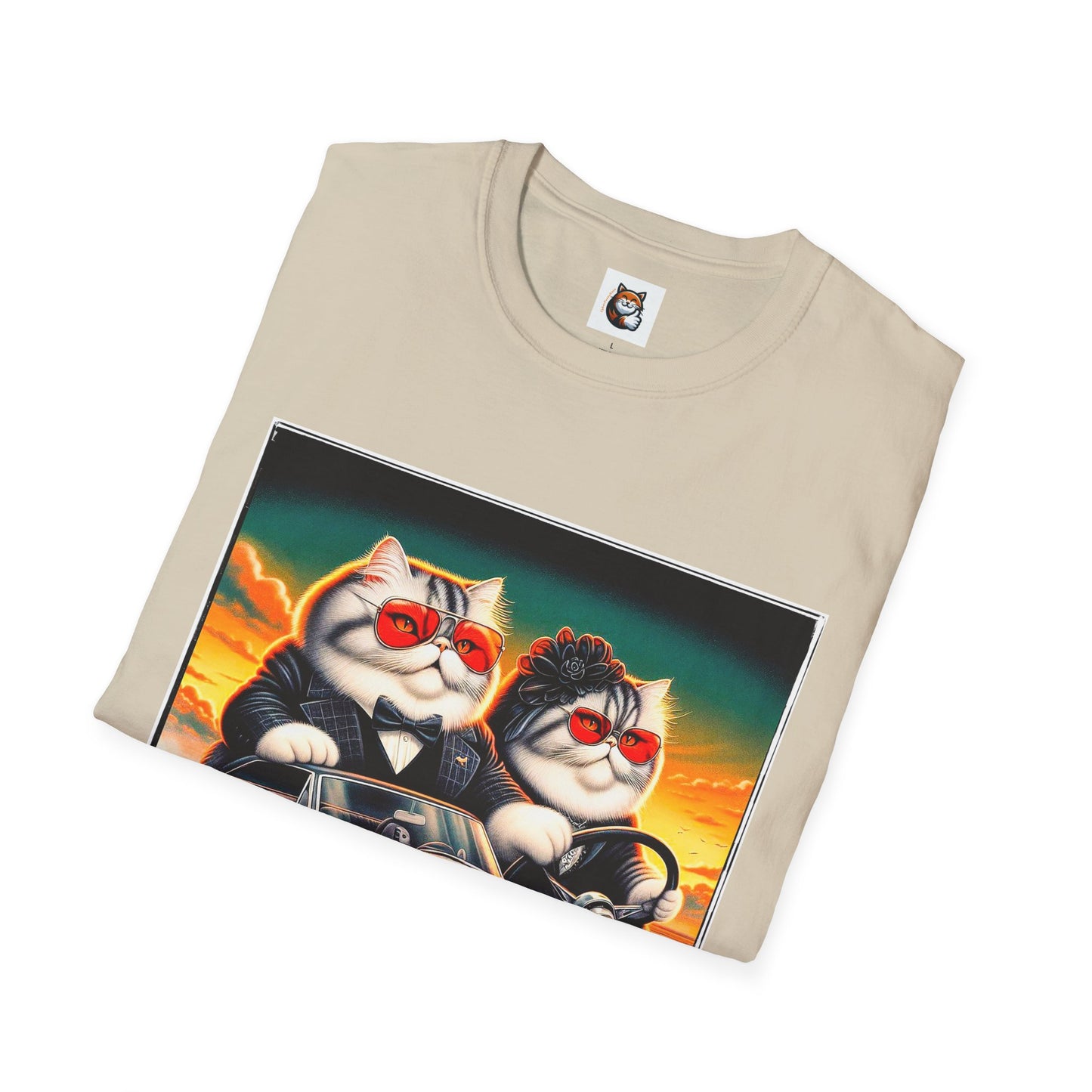Wacky Exotic Shorthair Cat Unisex Softstyle T-Shirt