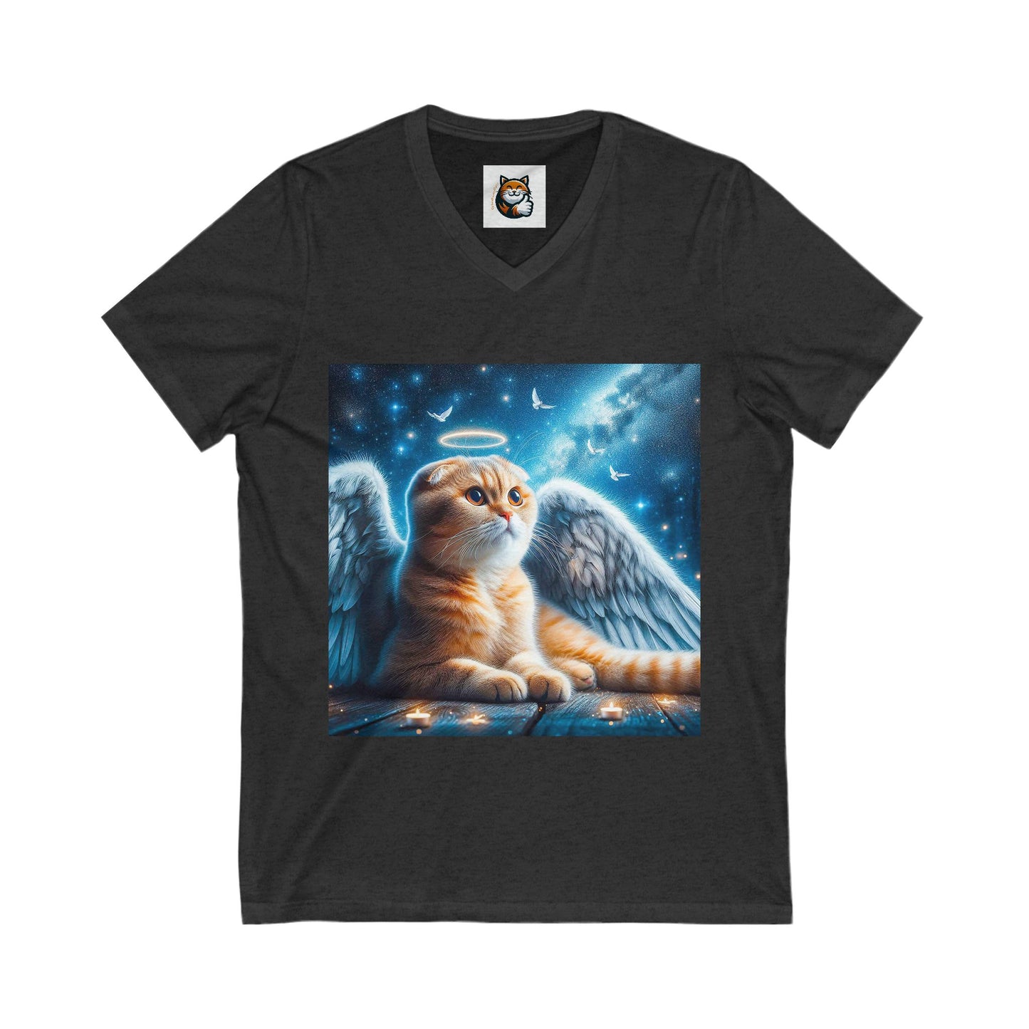 Scottish Fold Cat blue Angel shirt