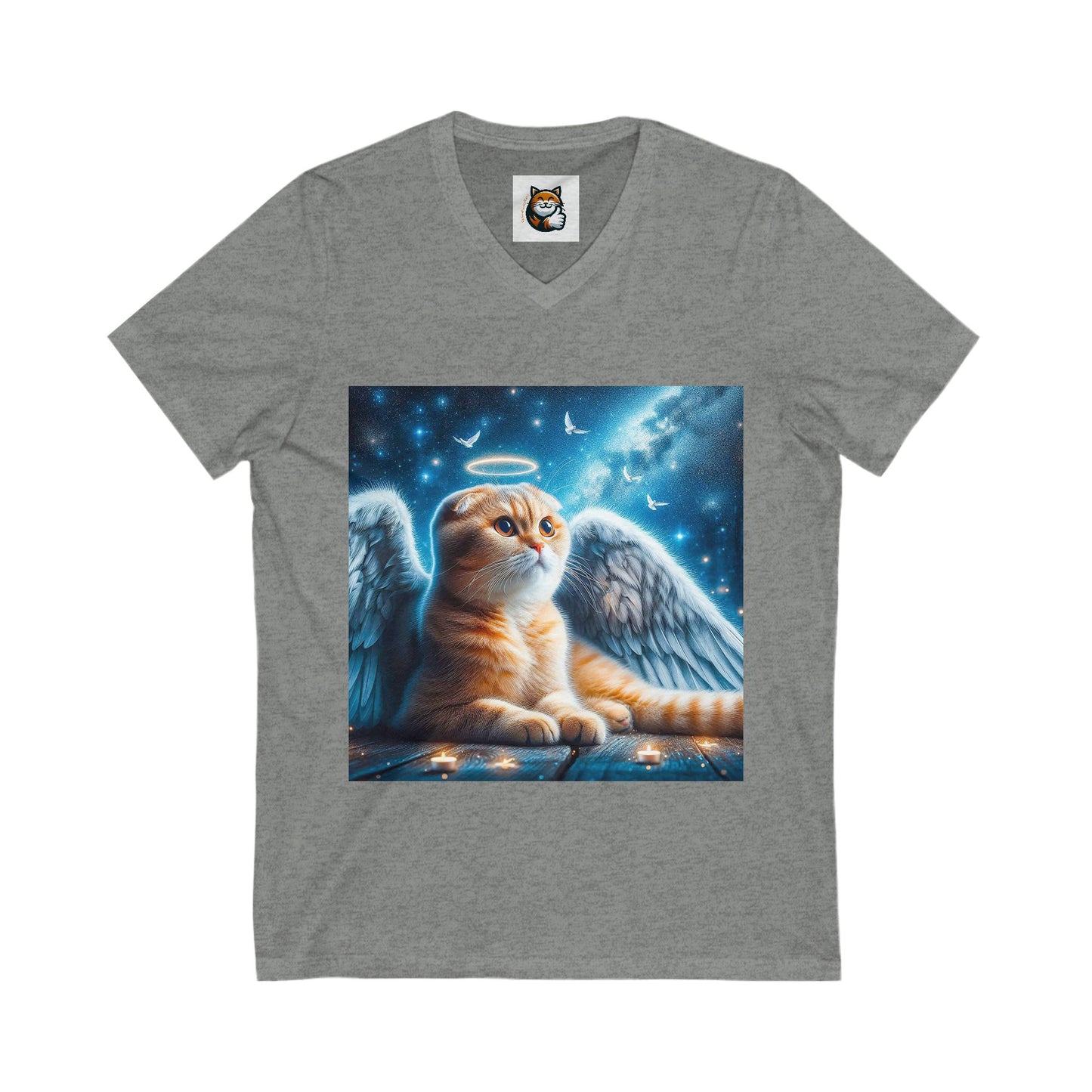 Scottish Fold Cat blue Angel shirt