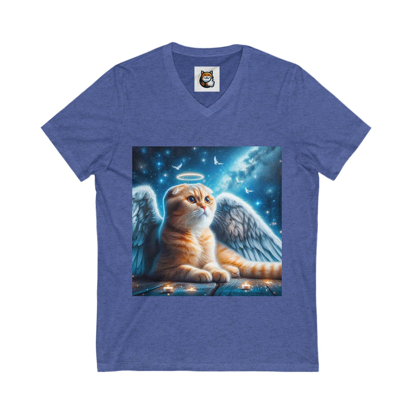 Scottish Fold Cat blue Angel shirt