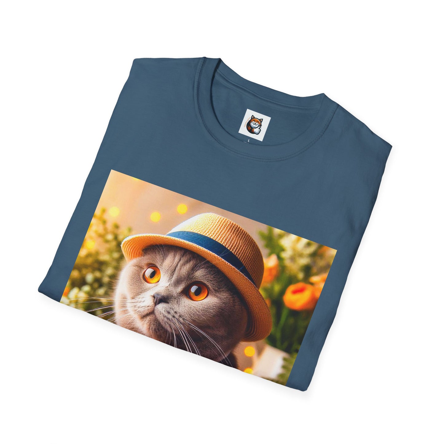 Scottish Fold Cat top hat T-Shirt