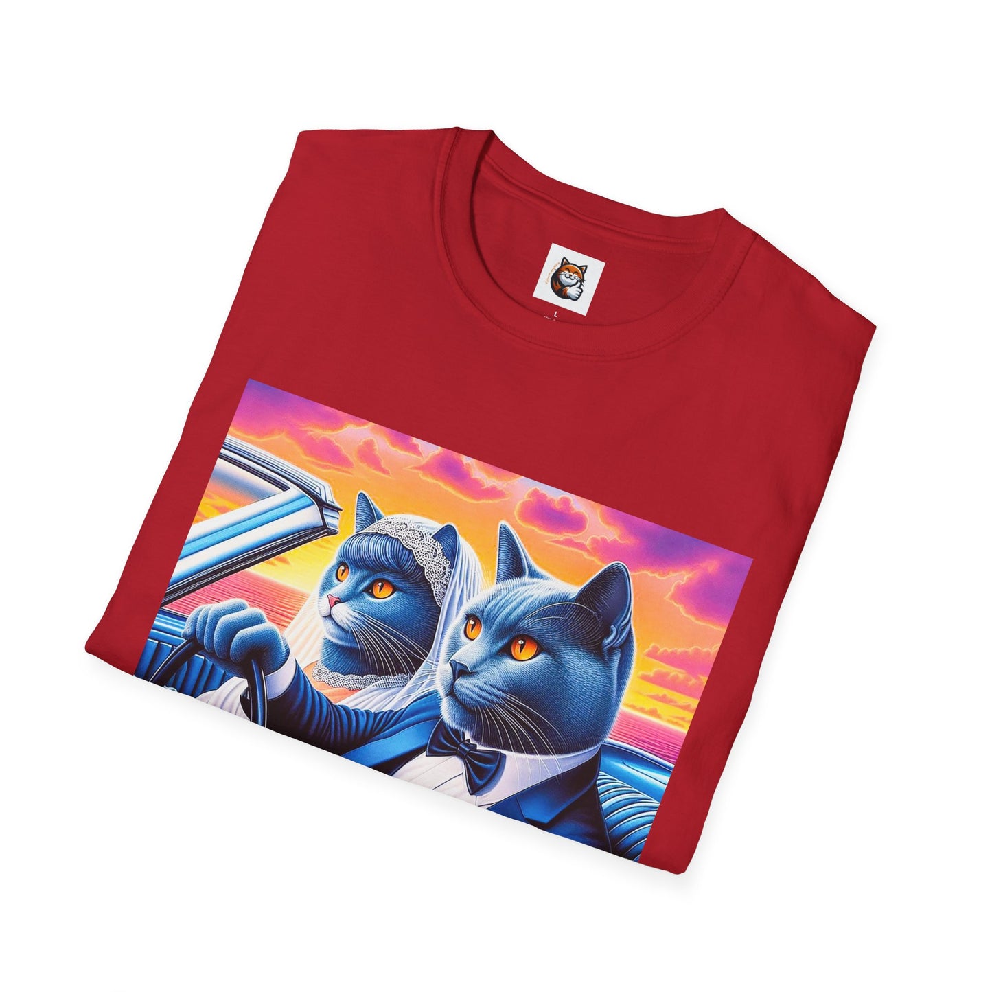 Russian Blue Cat  just married T-Shirt
