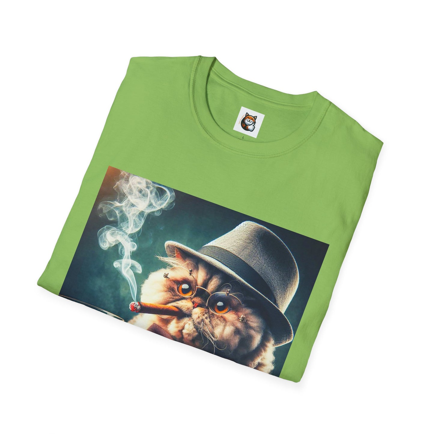 Selkirk Rex Cat T-Shirt cigars and whiskey