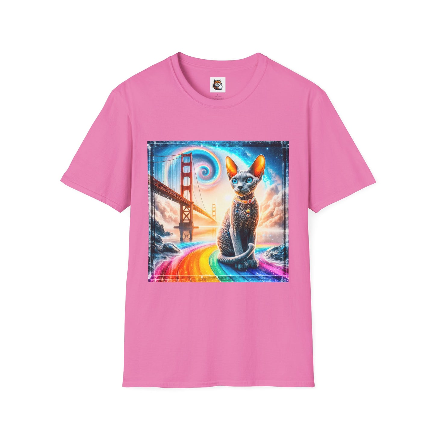 Devon Rex Cat Unisex Softstyle T-Shirt