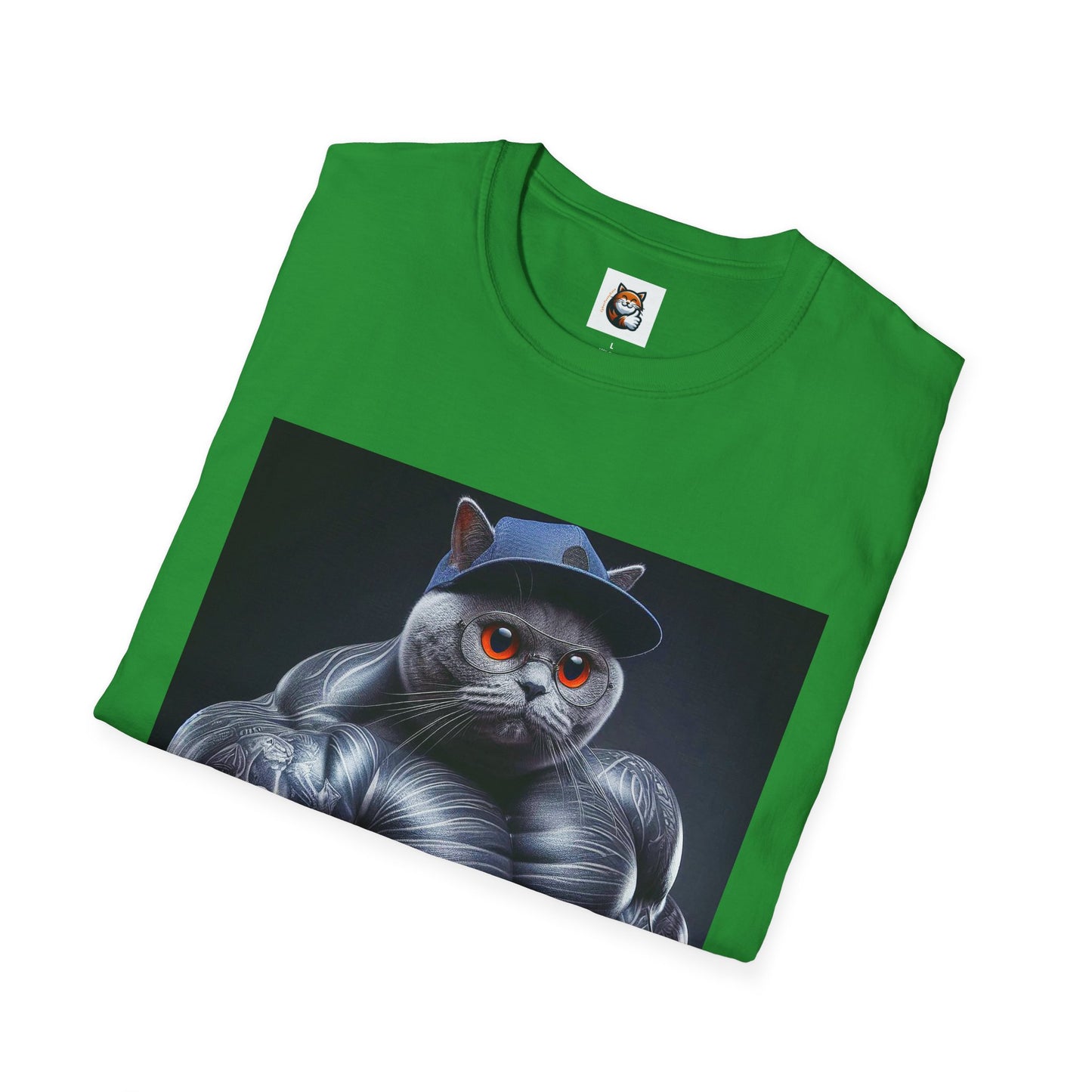 Russian Blue Cat arm day  T-Shirt