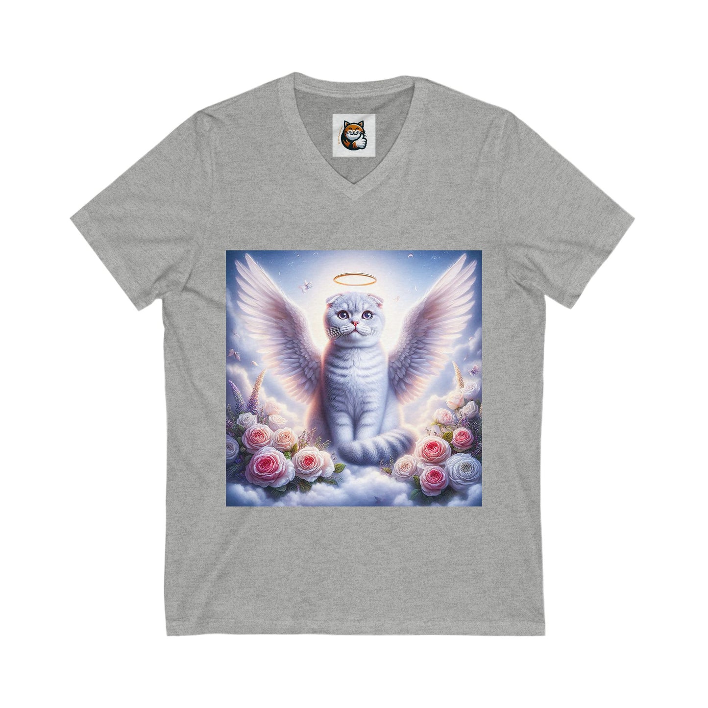 Scottish Fold Cat white Angel