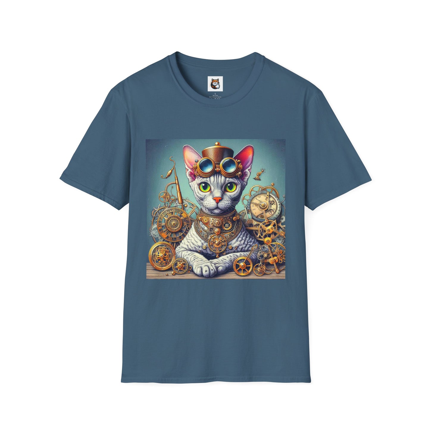 Devon Rex Cat Unisex Softstyle T-Shirt