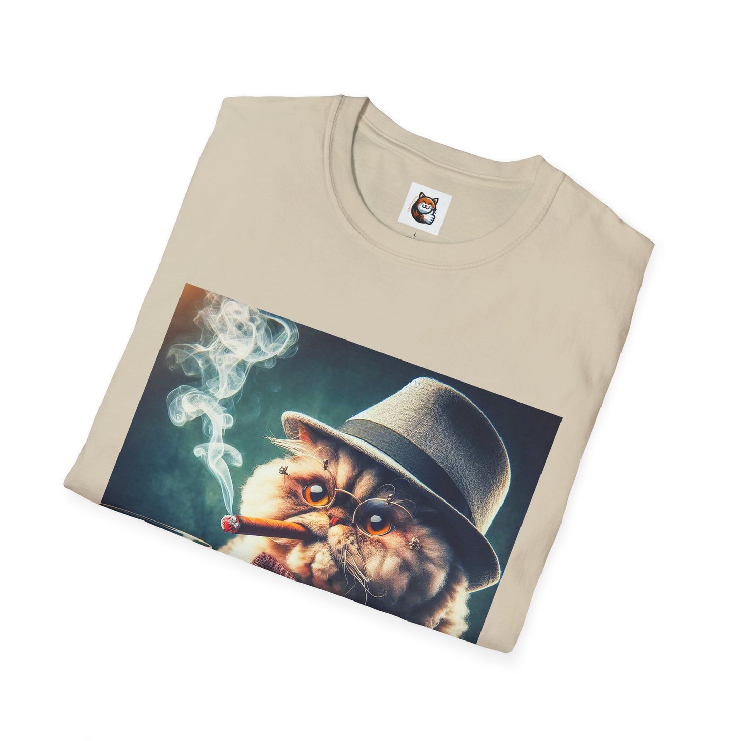 Selkirk Rex Cat T-Shirt cigars and whiskey
