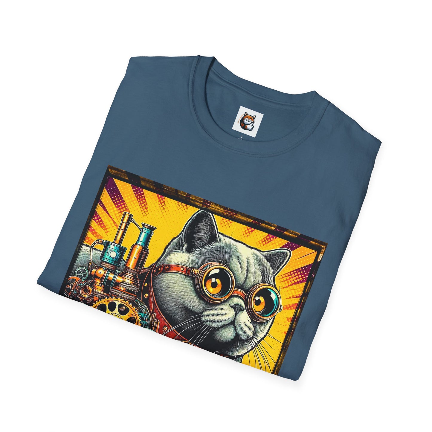 British Shorthair steam punk Softstyle T-Shirt