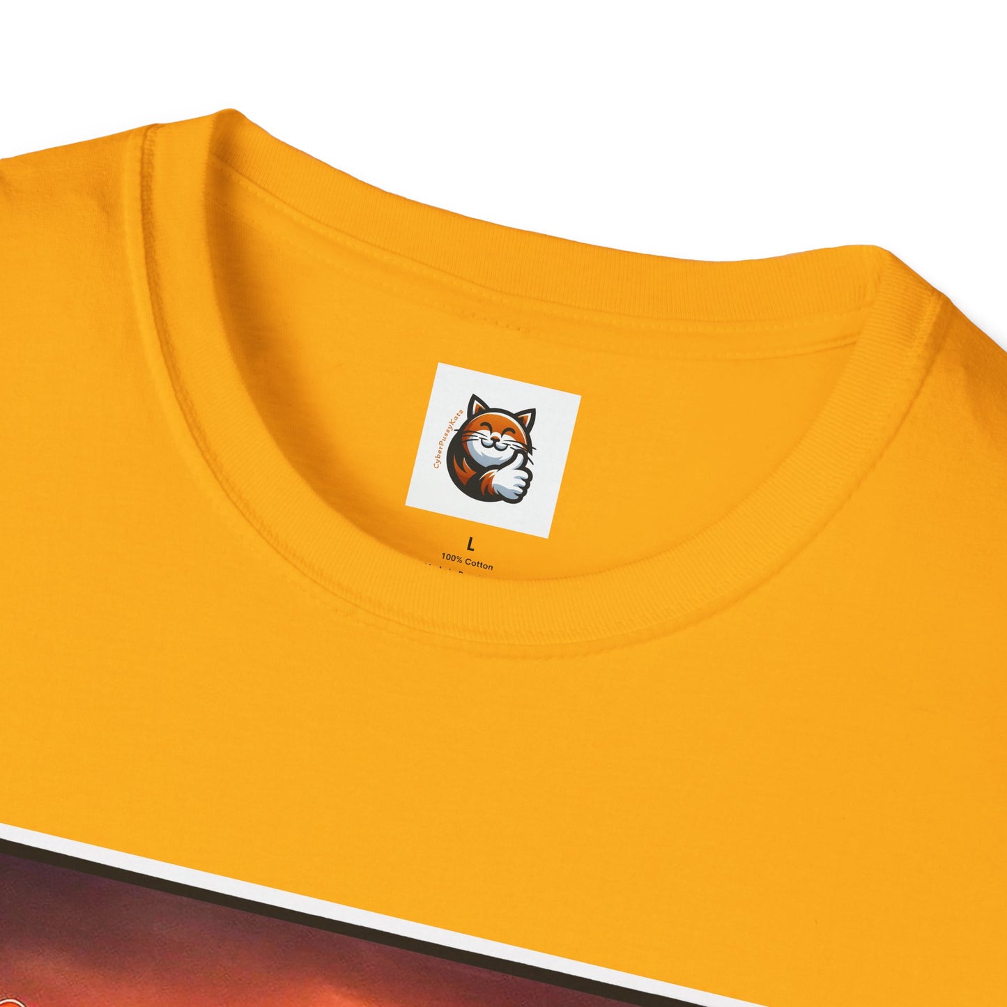 Wacky  Devon Rex Cats driving  Unisex Softstyle T-Shirt
