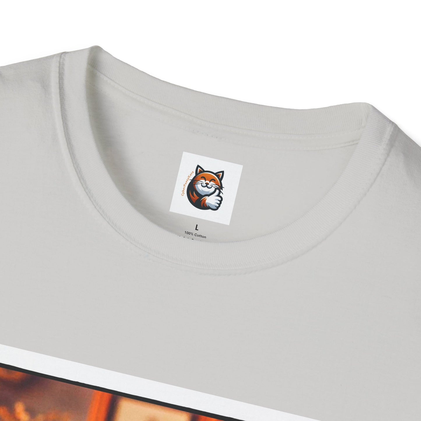 Devon Rex bow and tie Unisex Softstyle T-Shirt