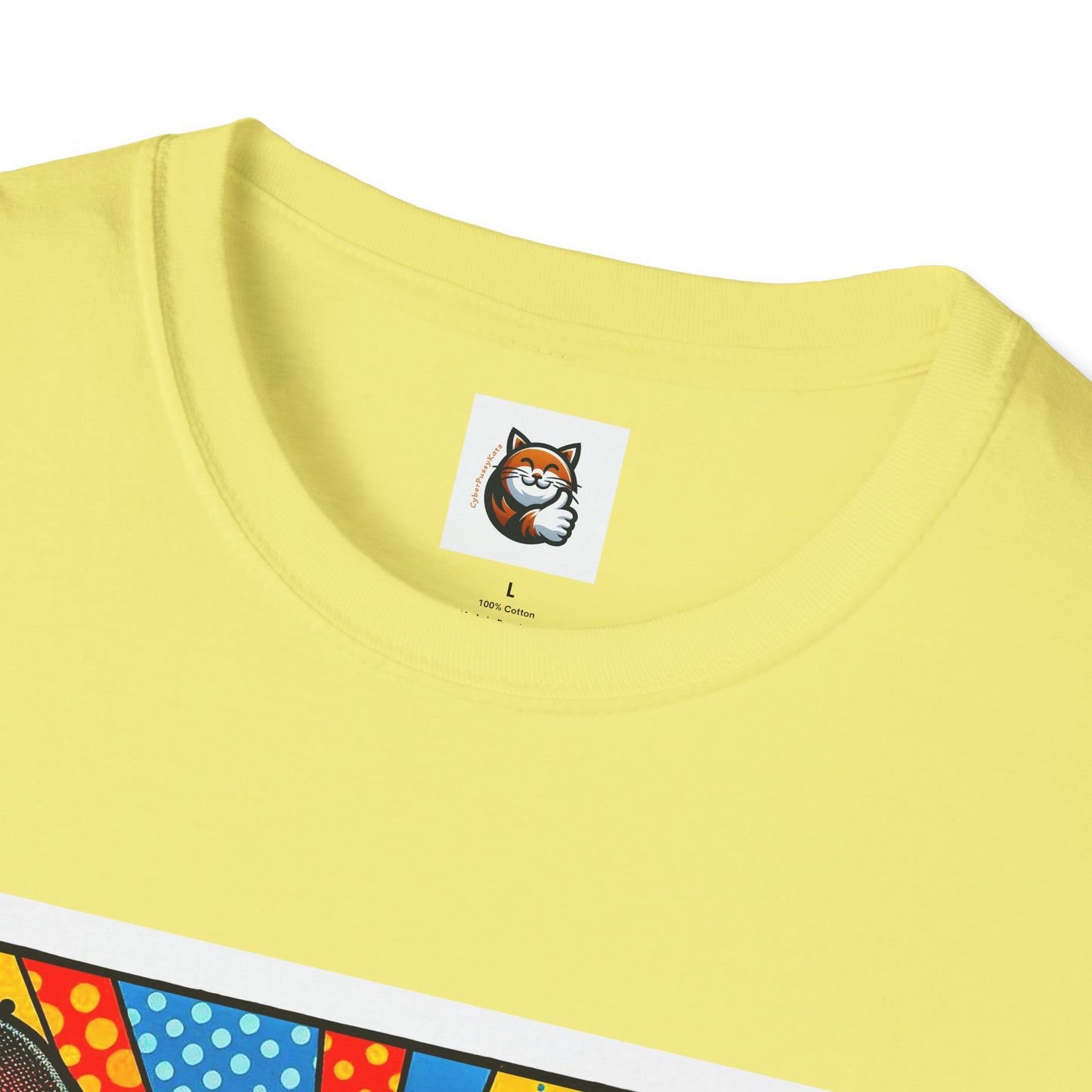Devon Rex Comic book  Unisex Softstyle T-Shirt