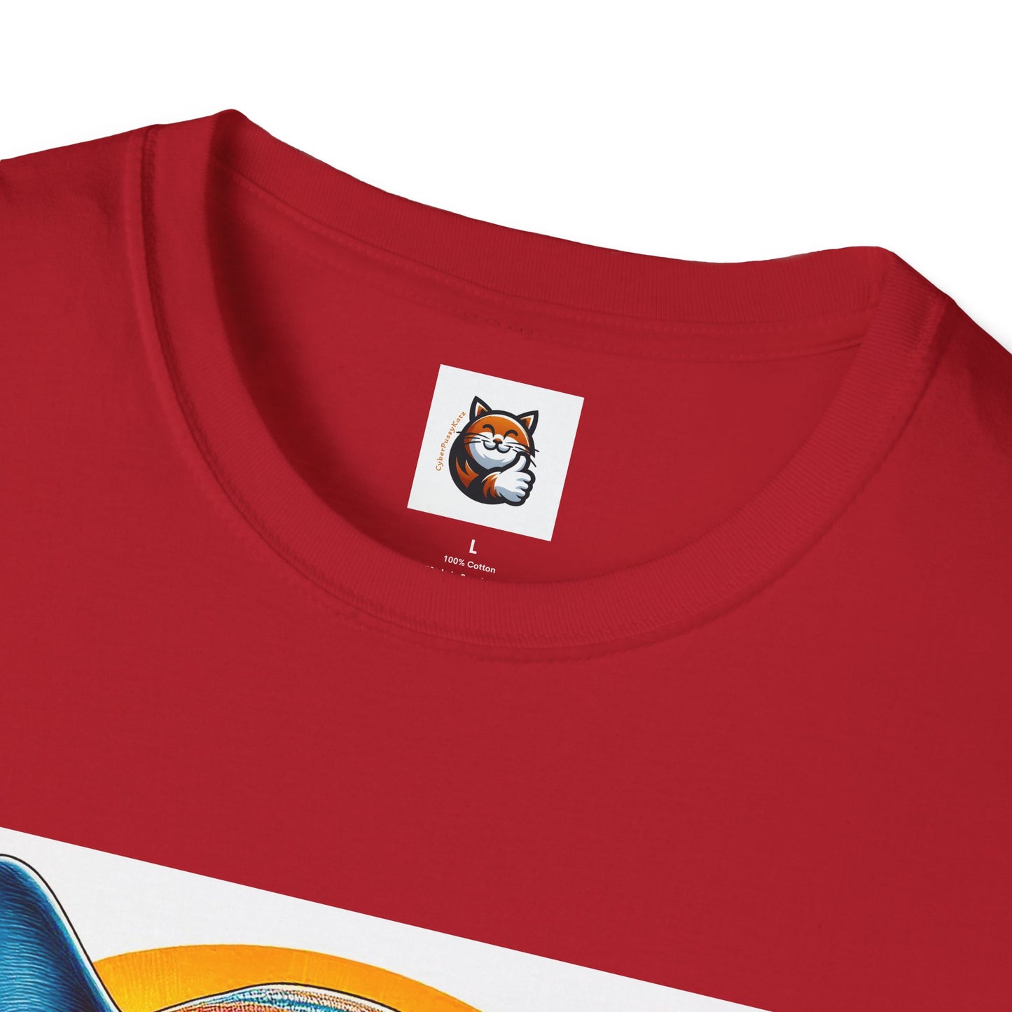 Russian Blue Cat Unisex Softstyle T-Shirt