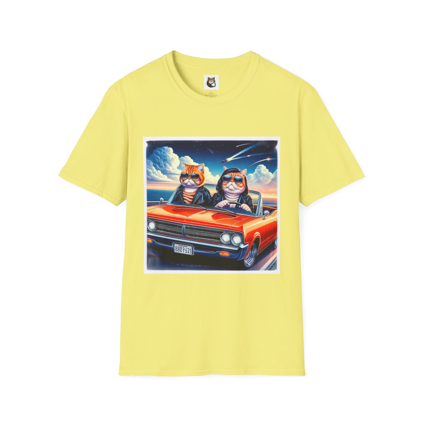 Wacky Exotic Shorthair Cat Unisex Softstyle T-Shirt