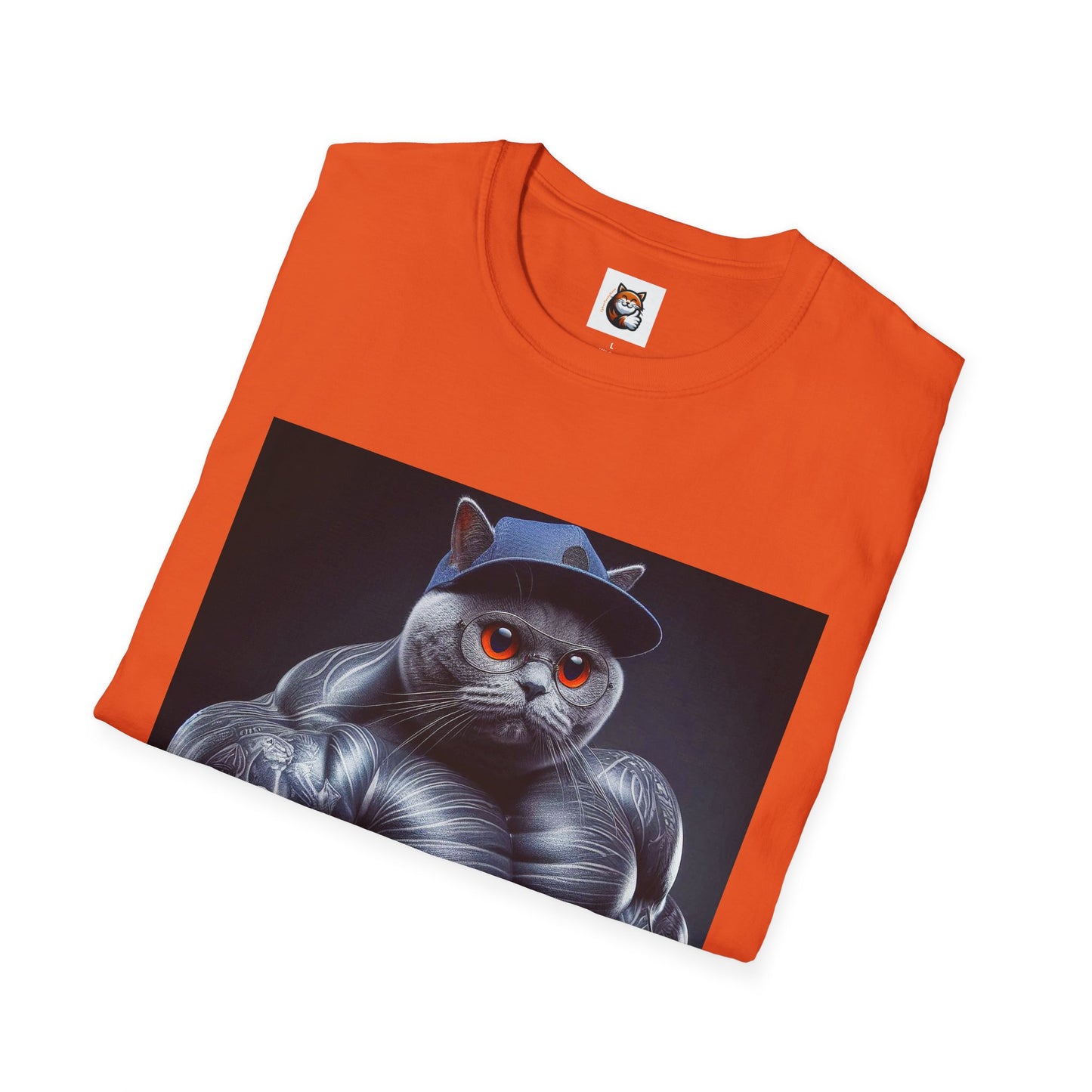 Russian Blue Cat arm day  T-Shirt