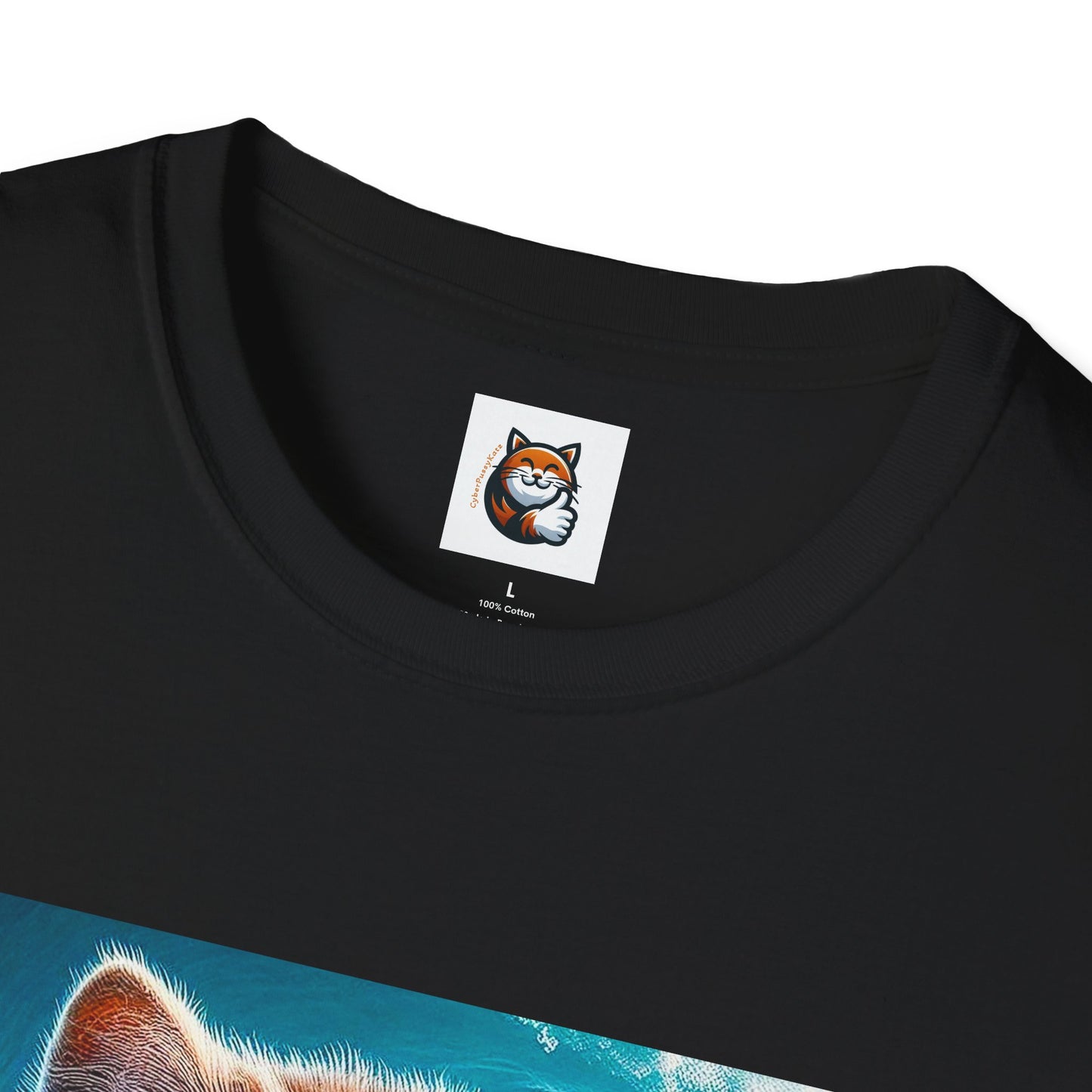 Selkirk Rex Cat T-Shirt old guy surfer
