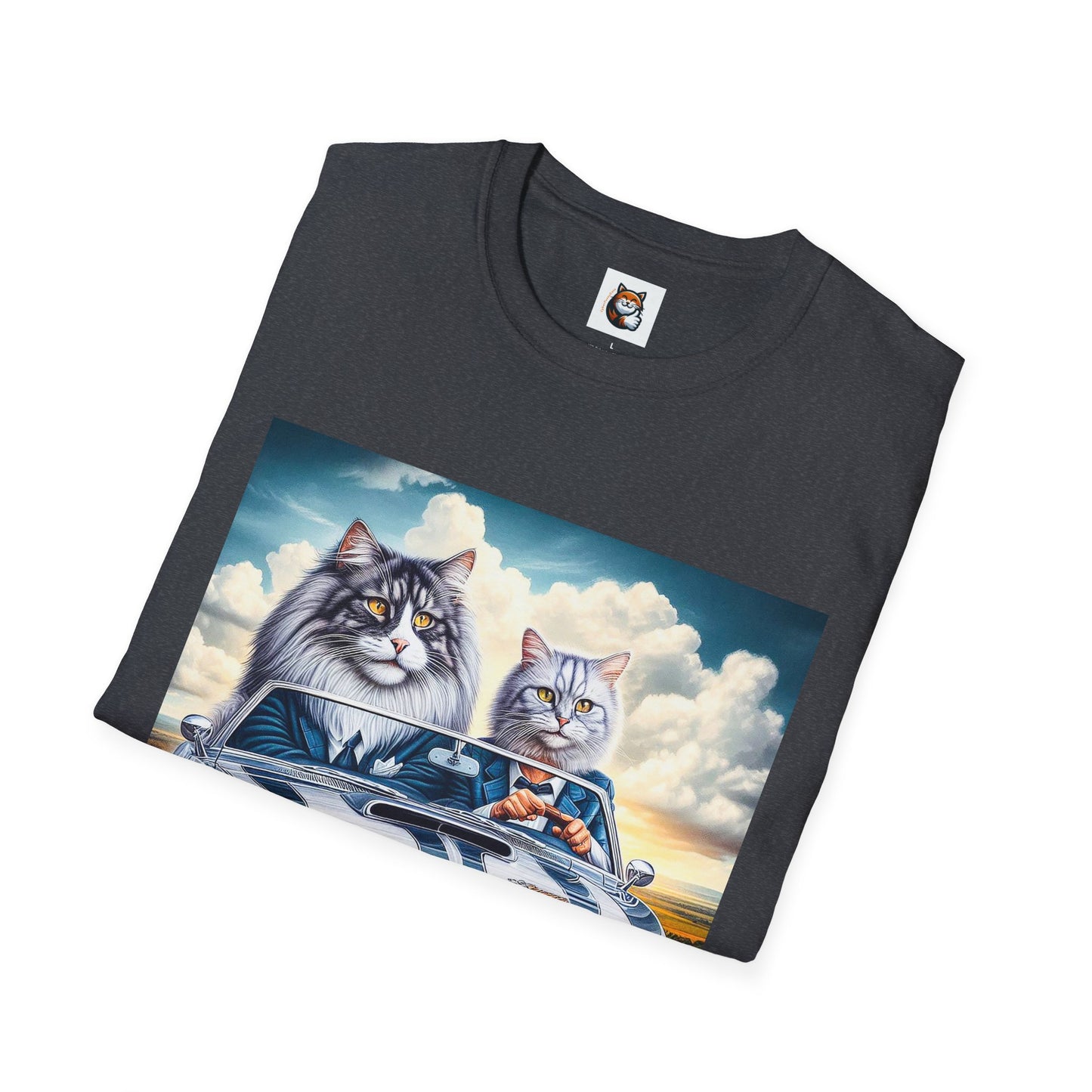 Wacky Norwegian Forest Cat Unisex Softstyle T-Shirt
